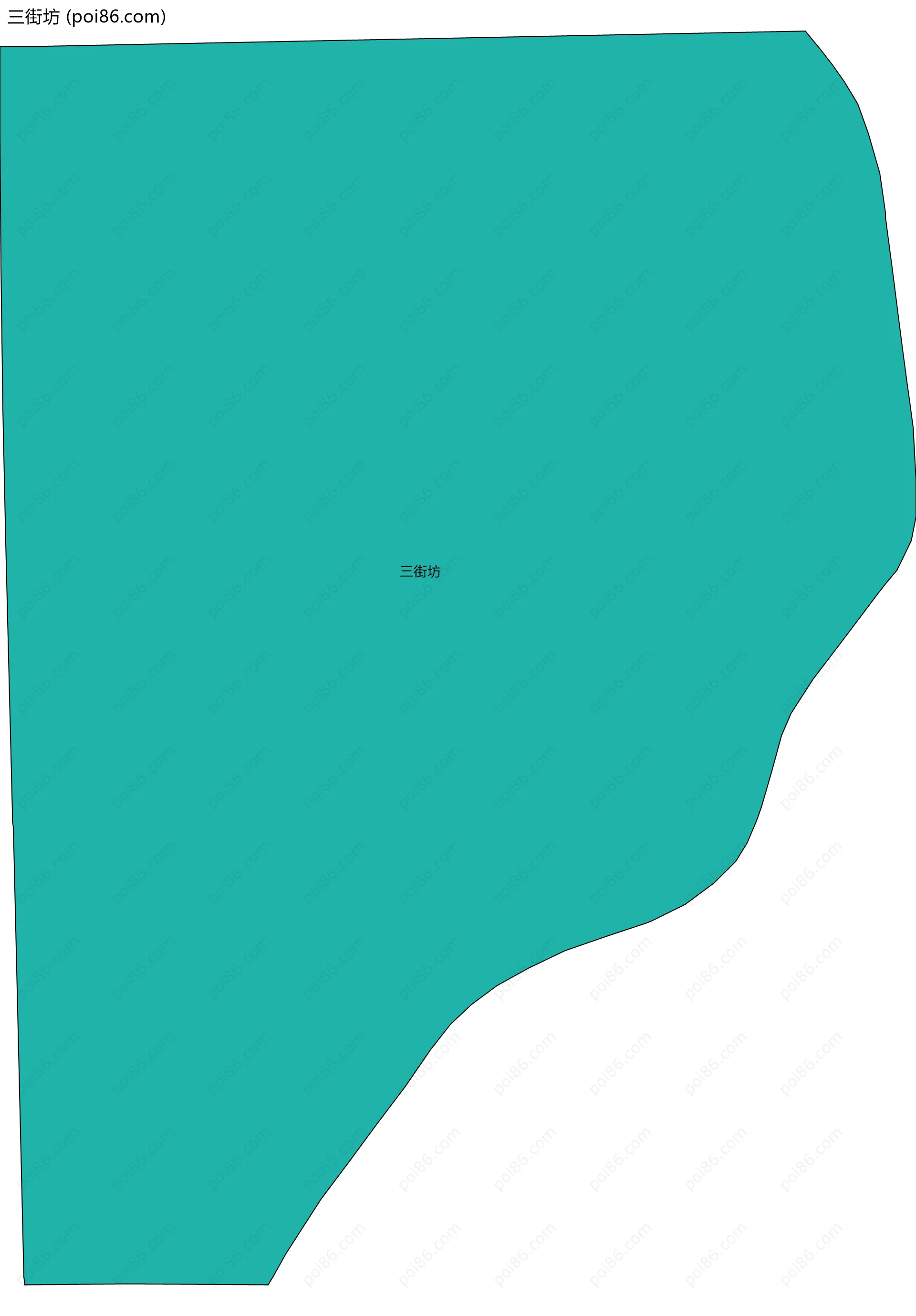 三街坊边界地图