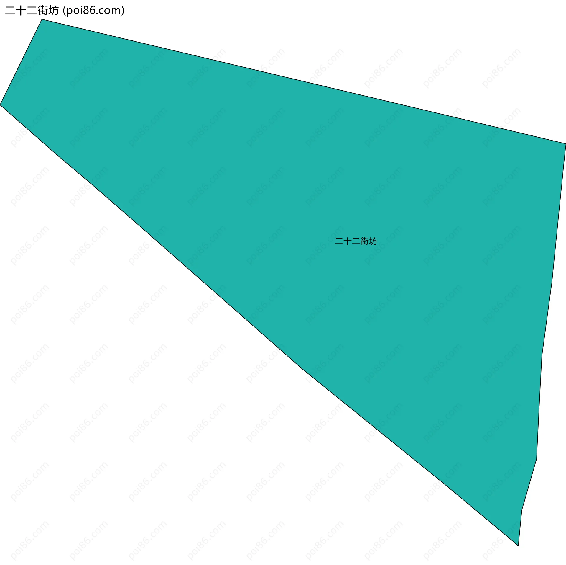 二十二街坊边界地图