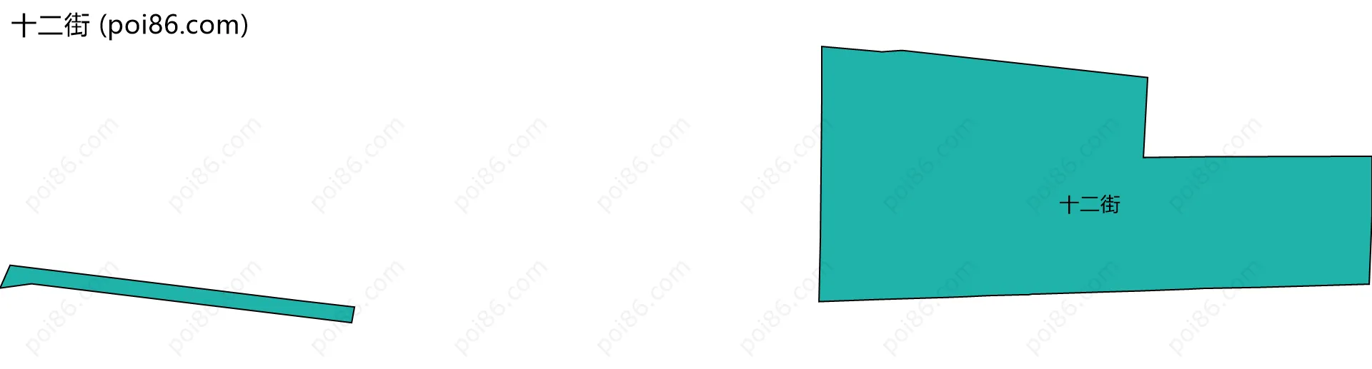 十二街边界地图