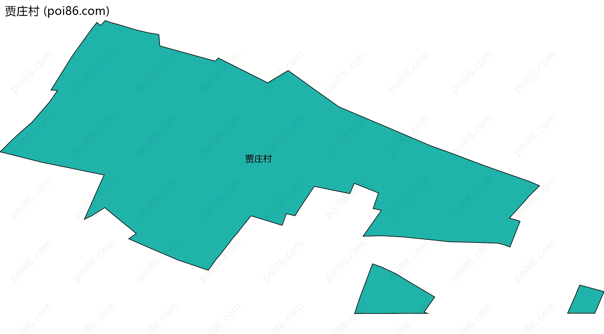 贾庄村边界地图