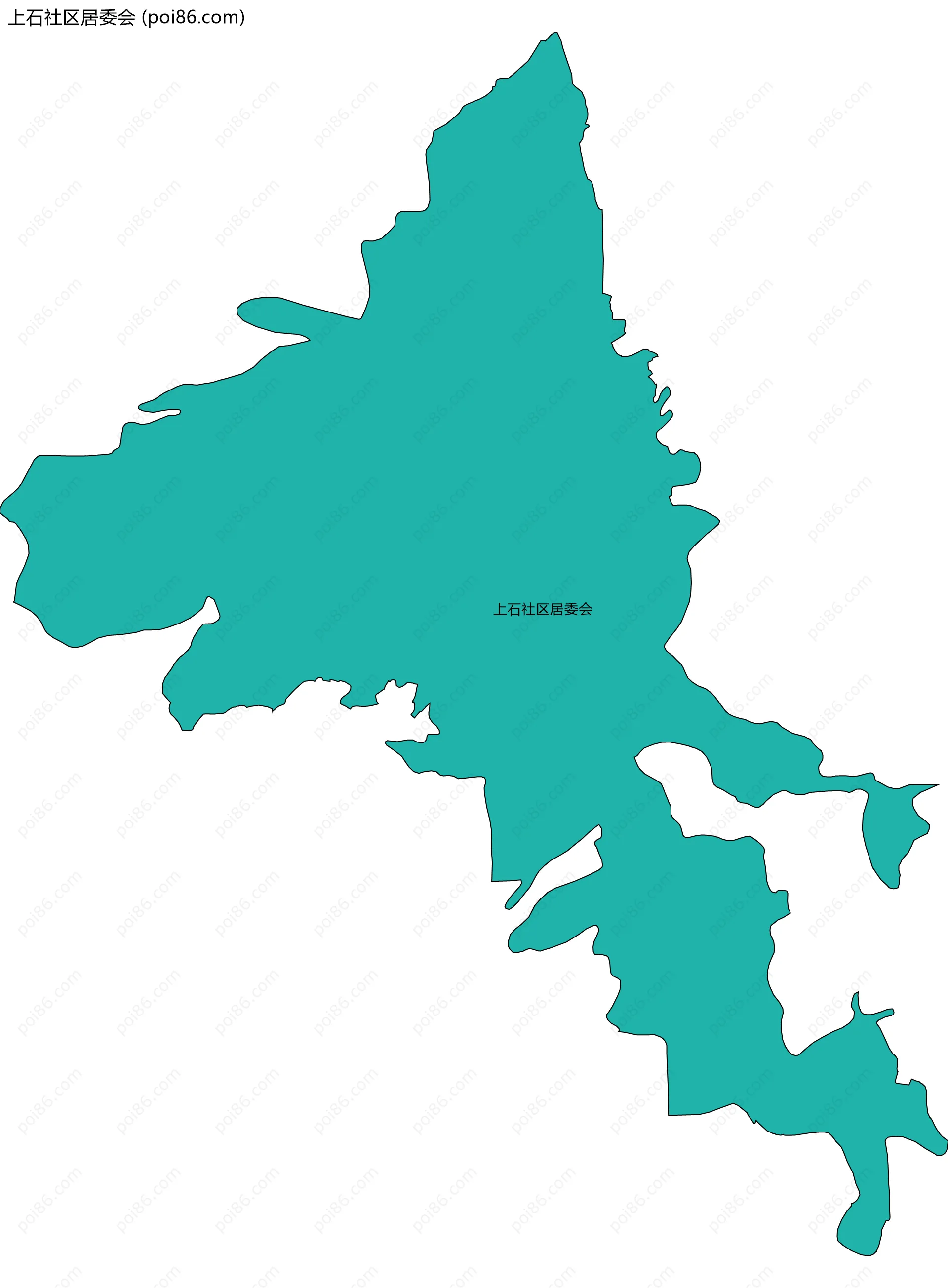 上石社区居委会边界地图