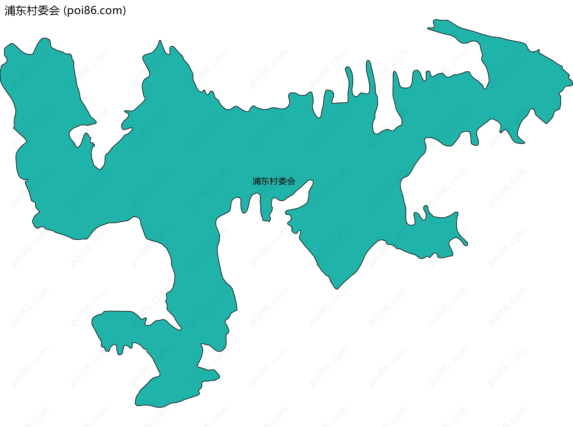 浦东村委会边界地图
