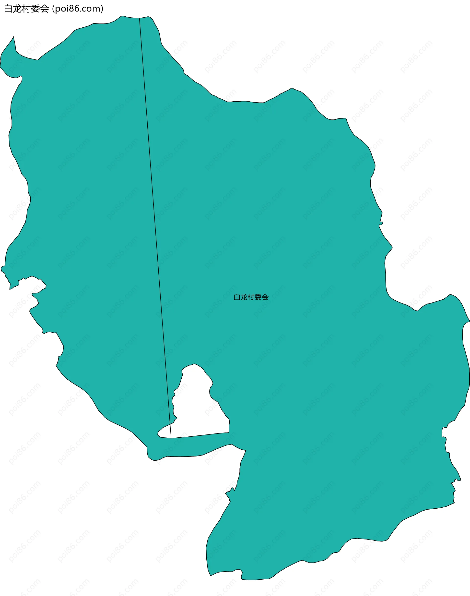 白龙村委会边界地图