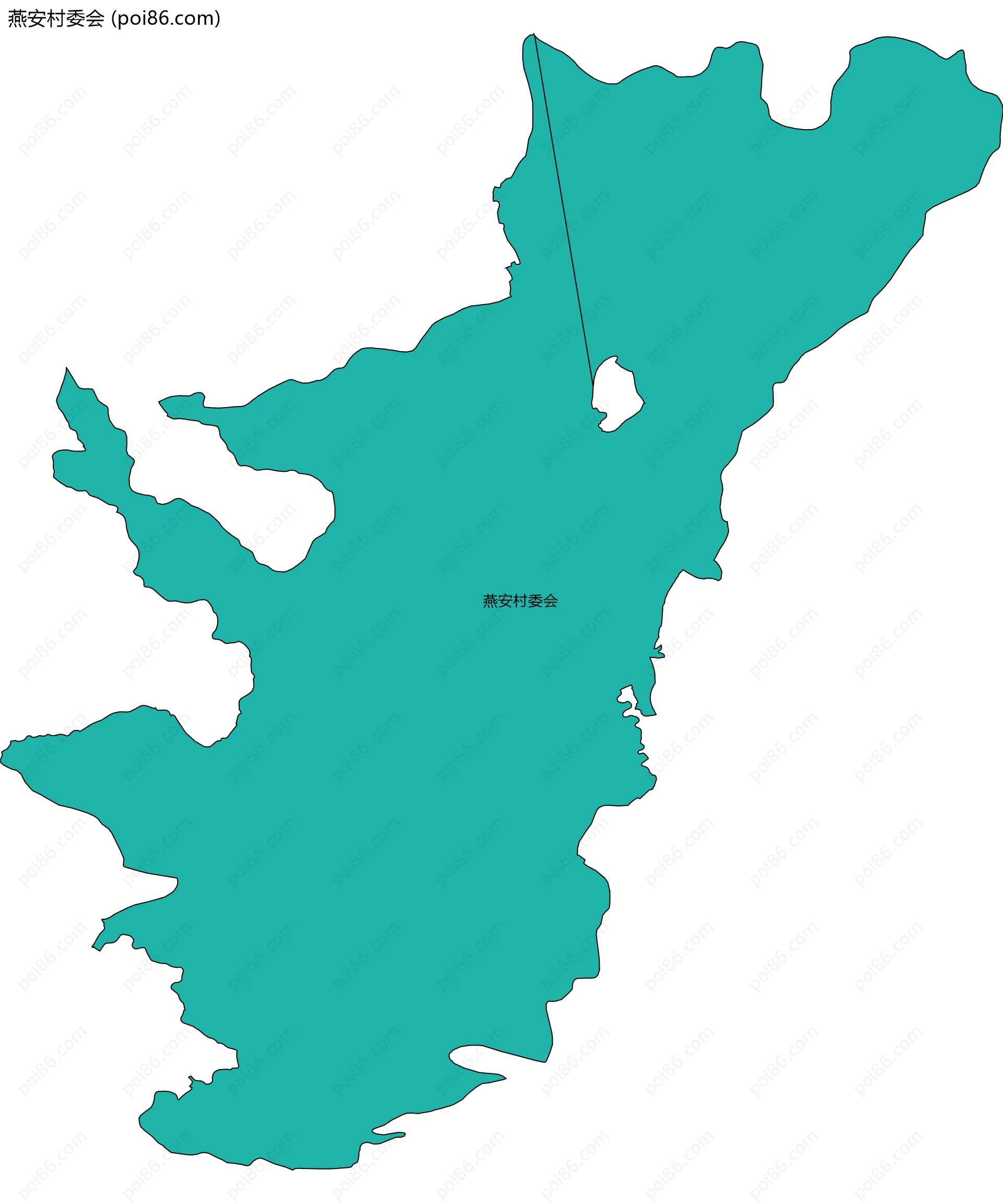 燕安村委会边界地图