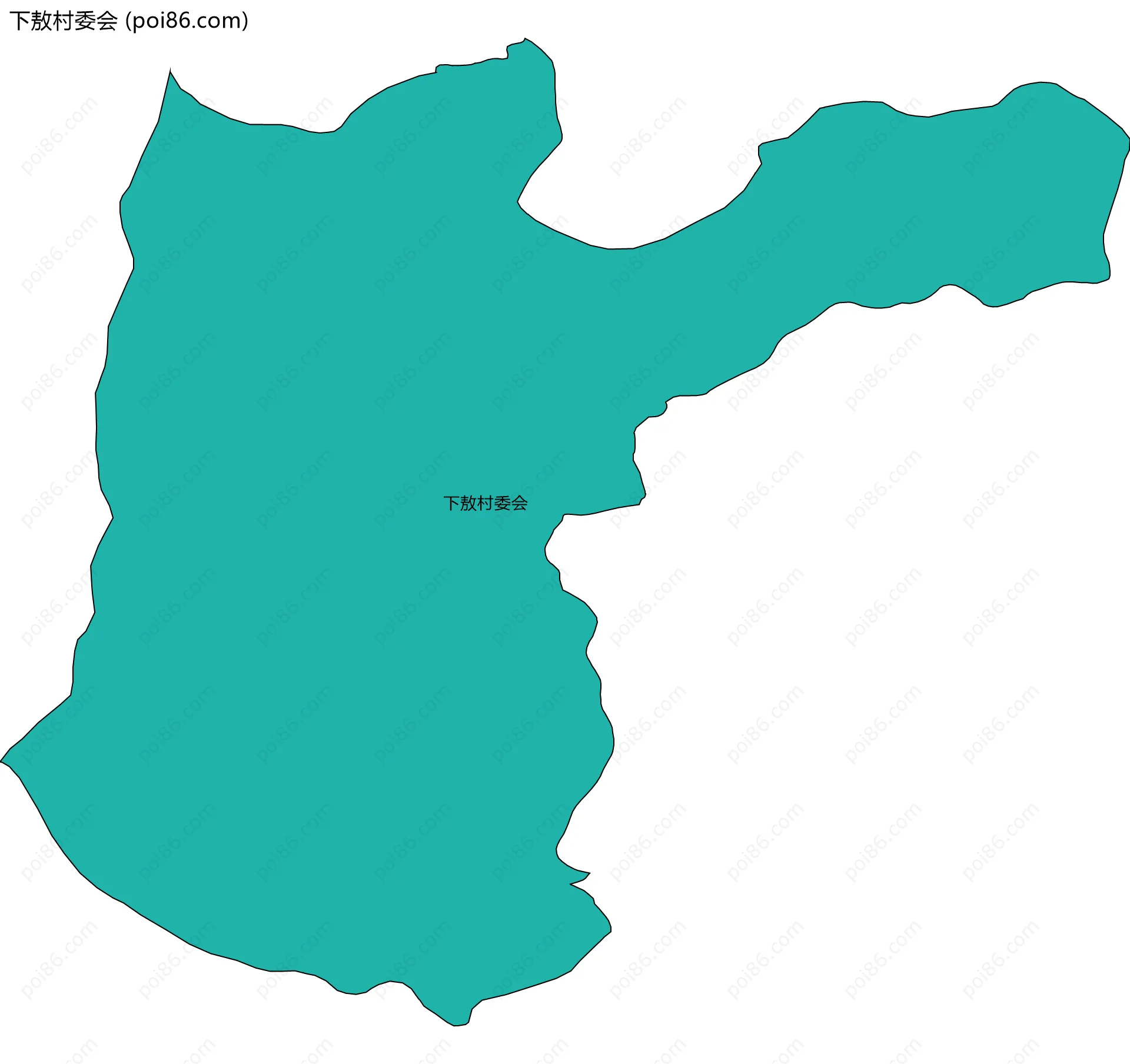 下敖村委会边界地图