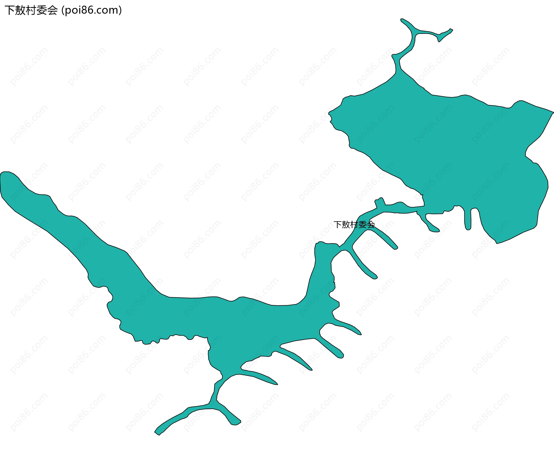 下敖村委会边界地图