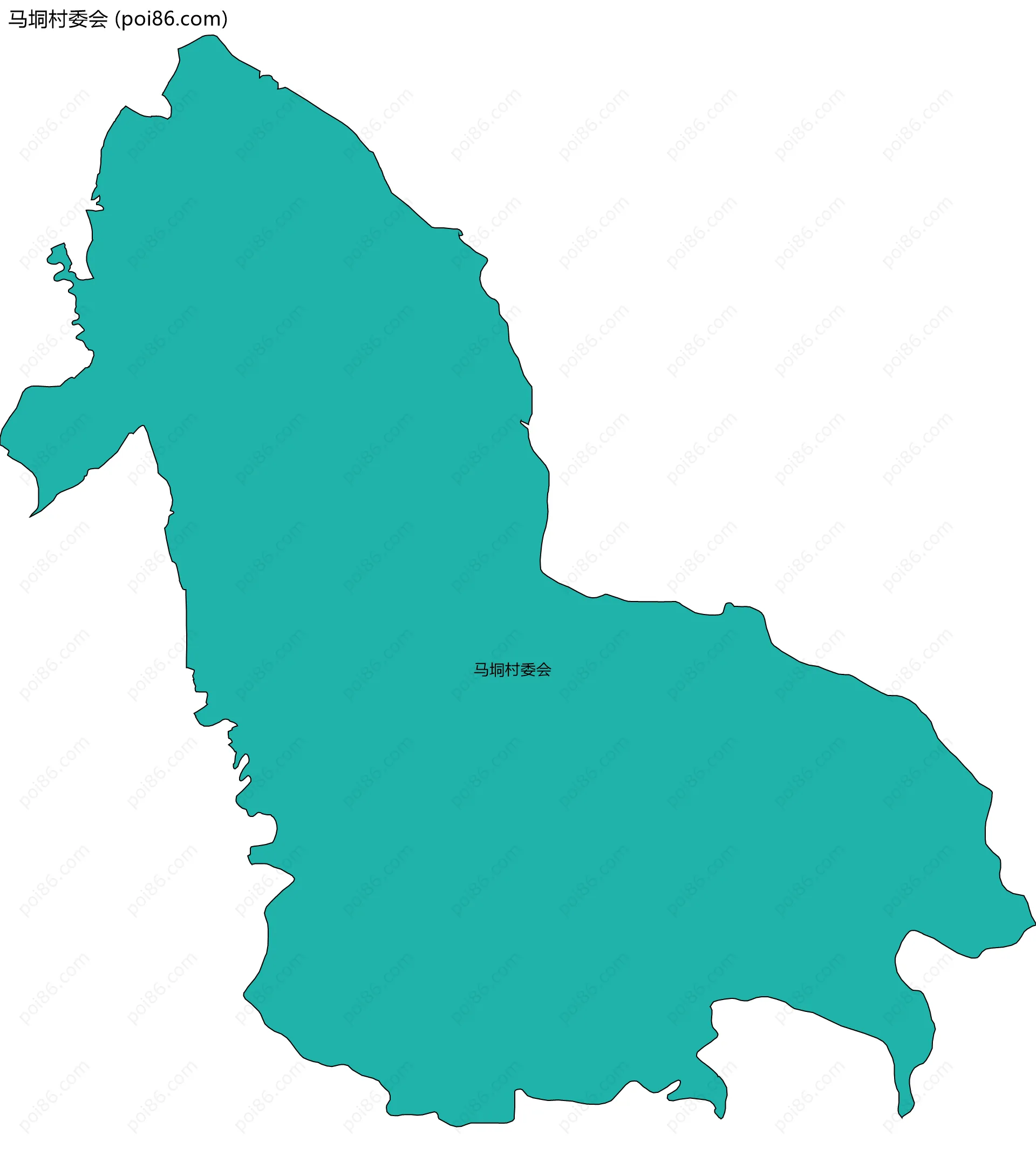 马垌村委会边界地图