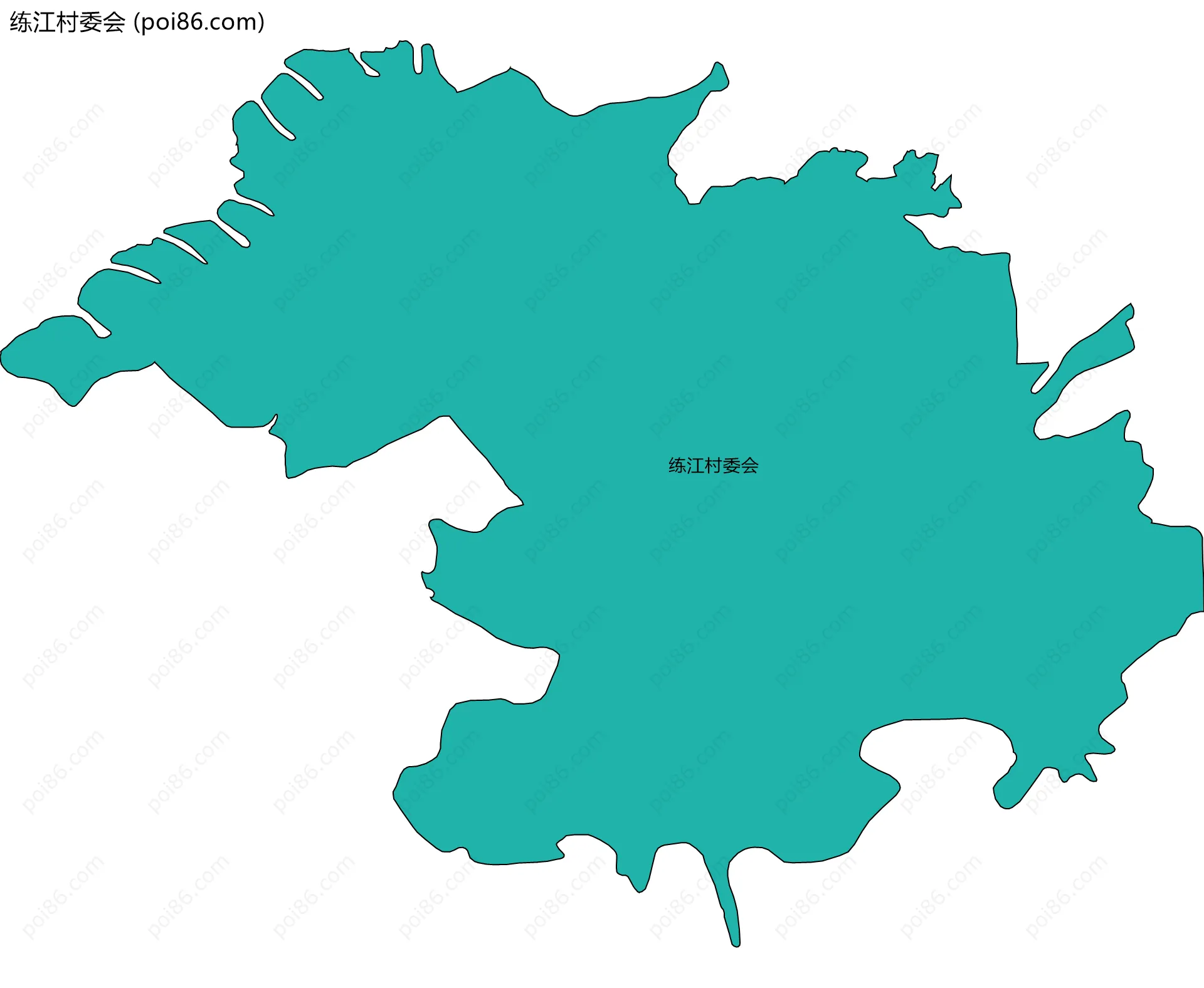 练江村委会边界地图