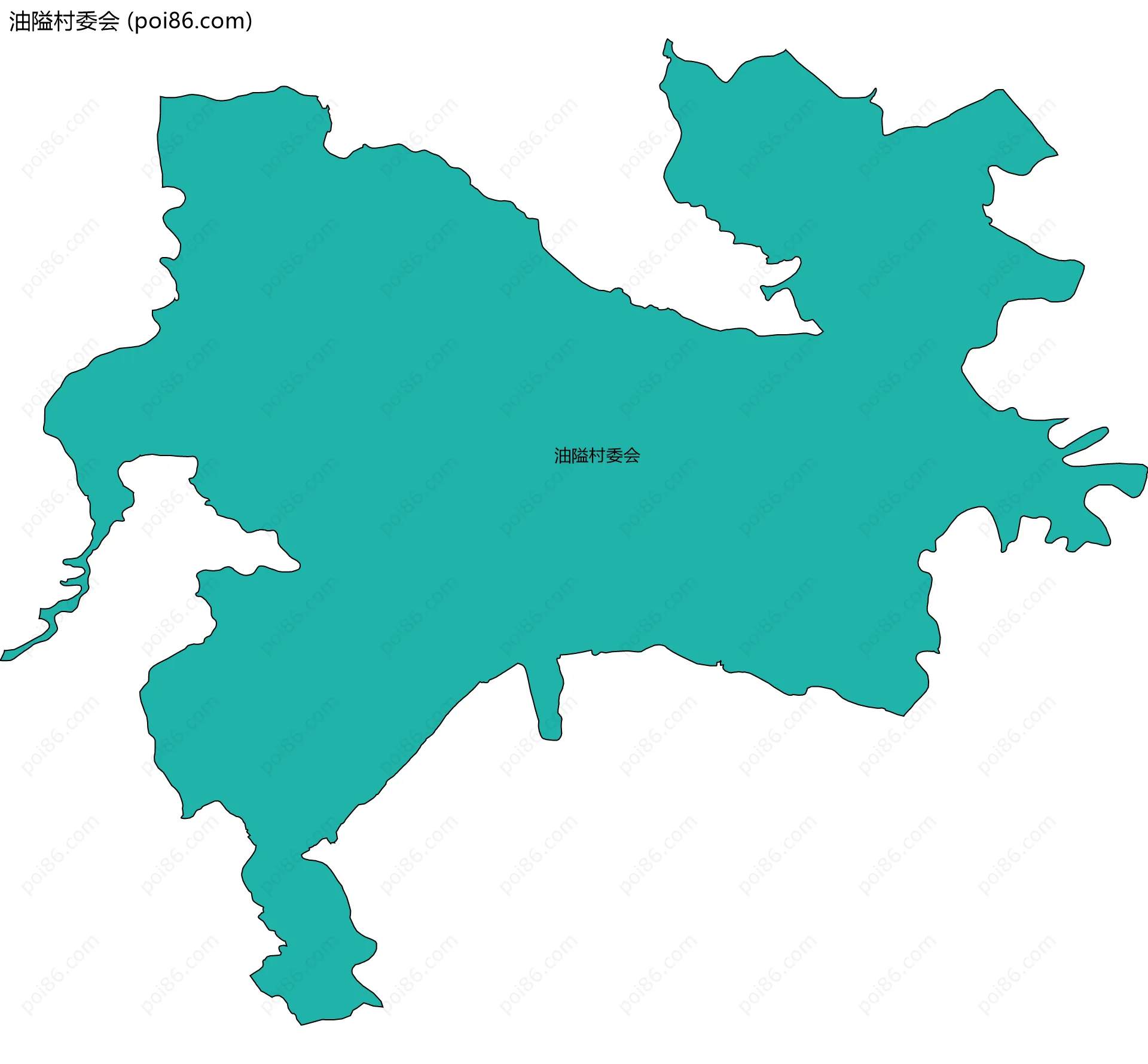 油隘村委会边界地图