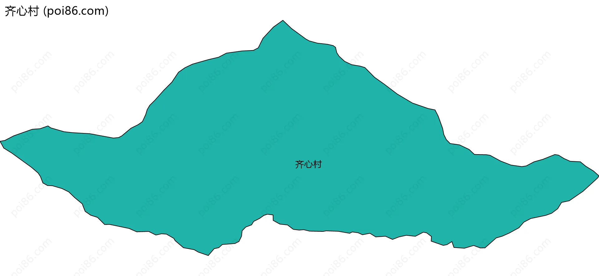 齐心村边界地图