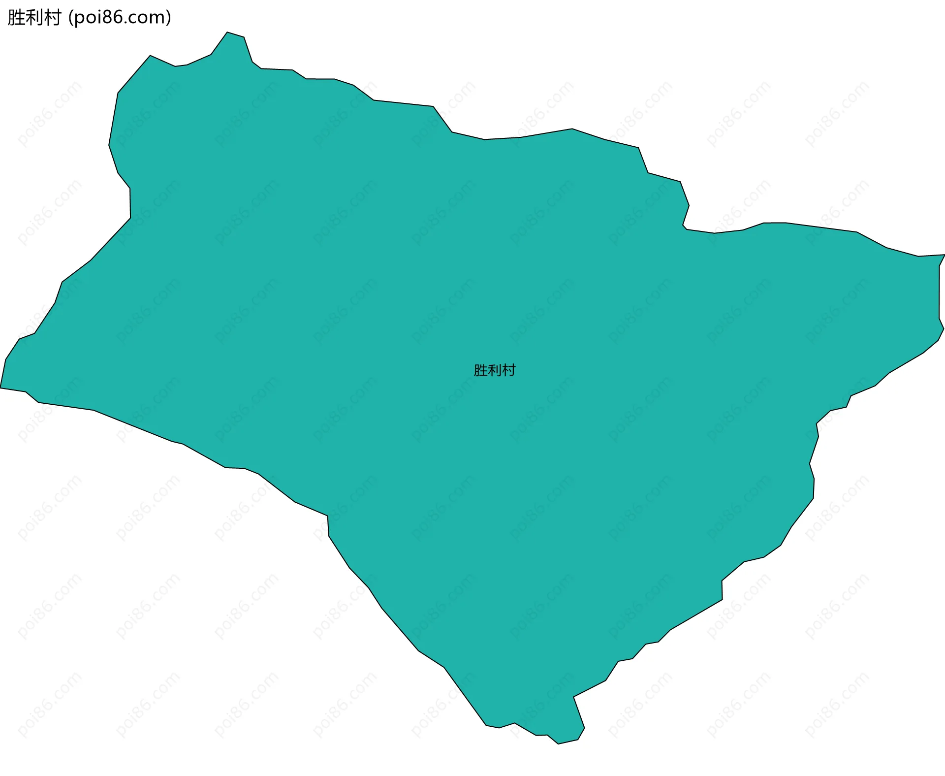 胜利村边界地图