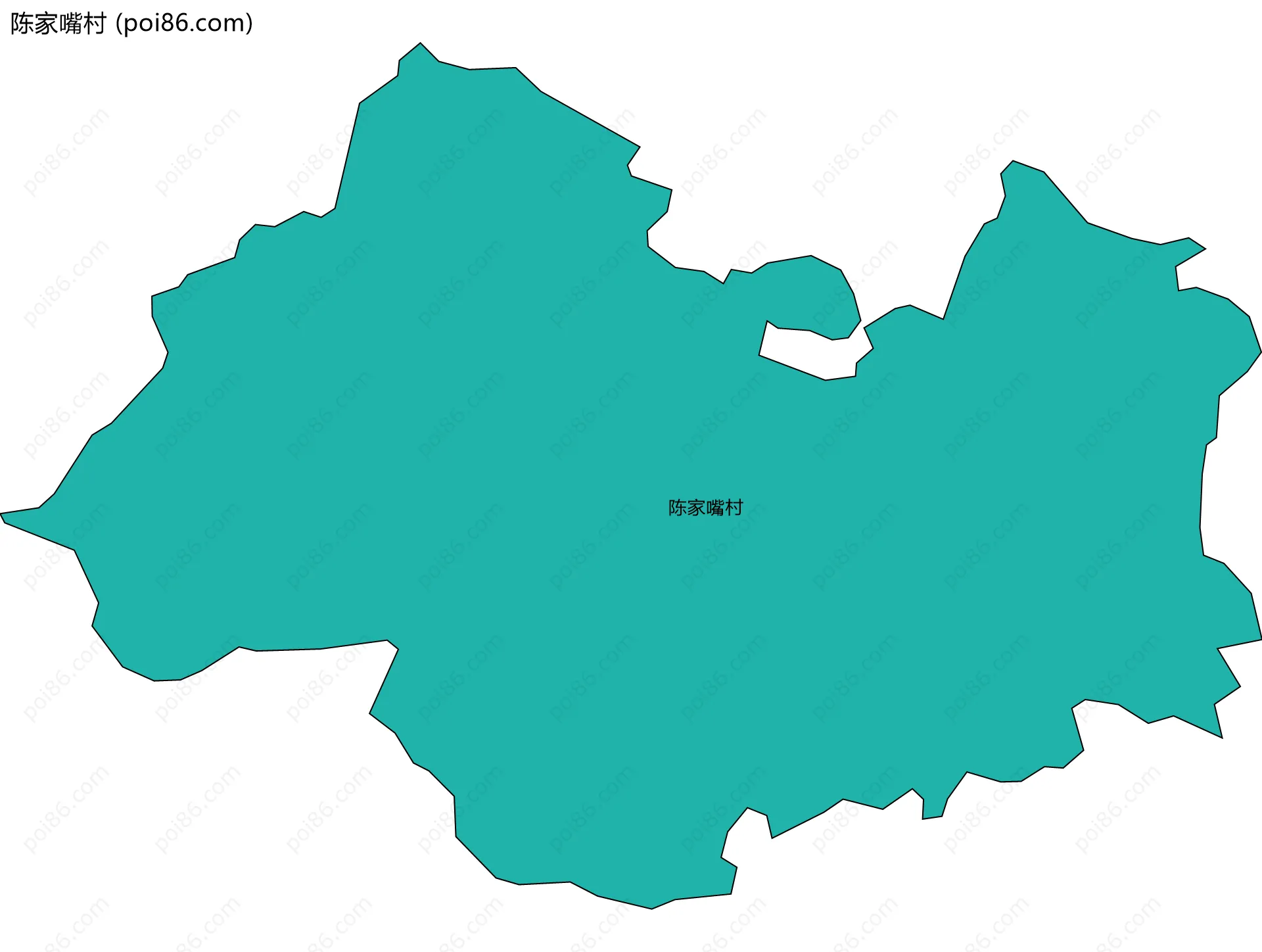 陈家嘴村边界地图