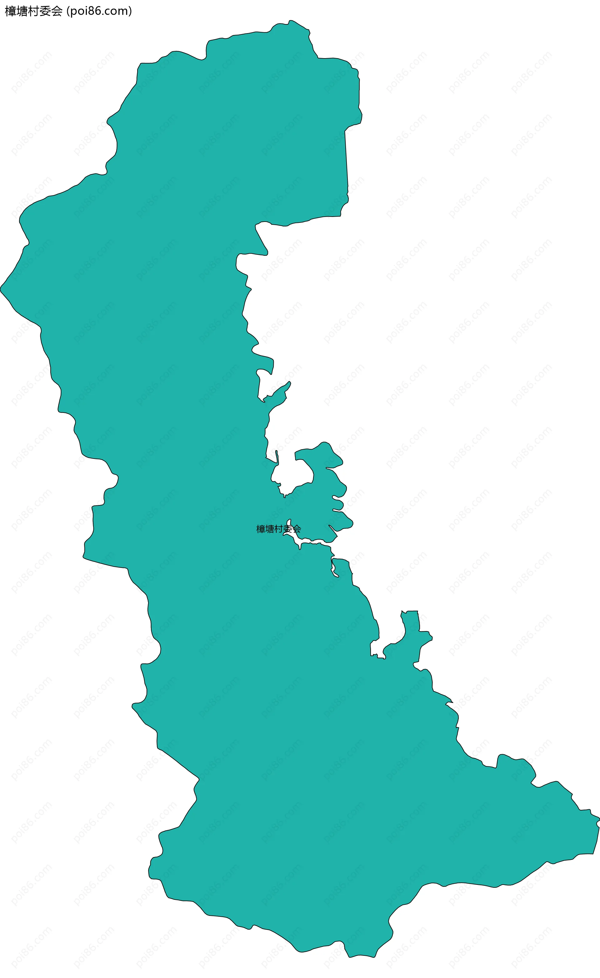 樟塘村委会边界地图