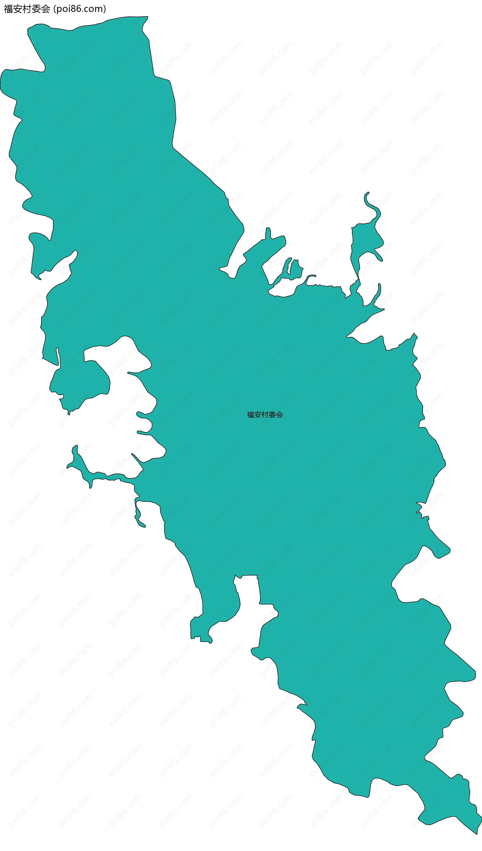 福安村委会边界地图