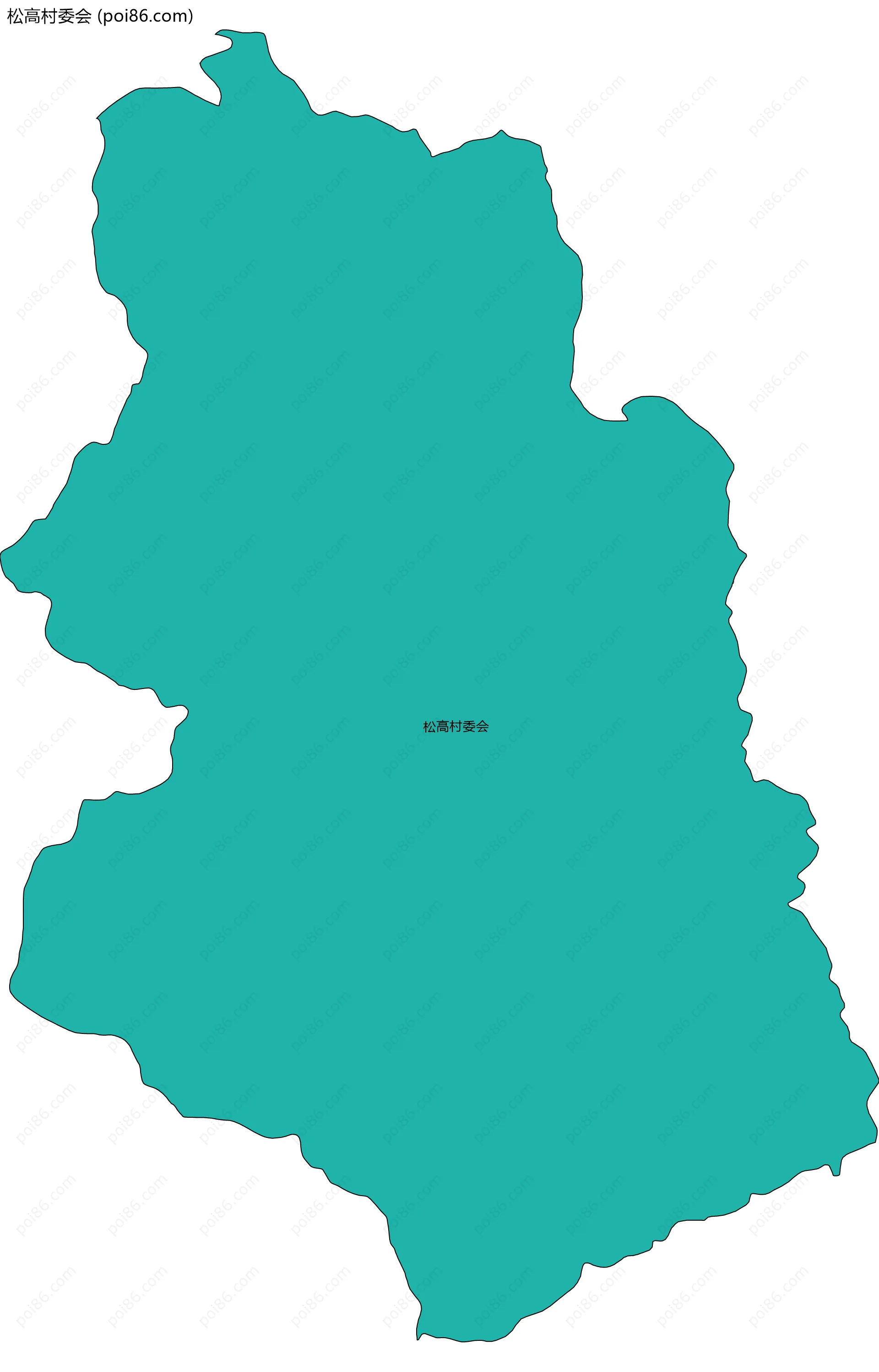 松高村委会边界地图