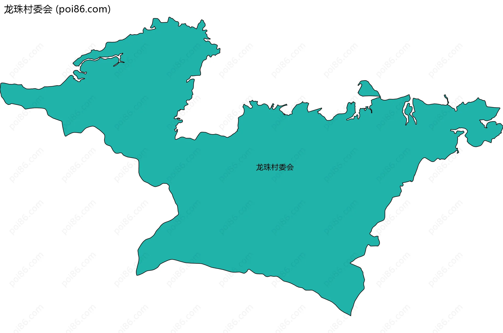 龙珠村委会边界地图