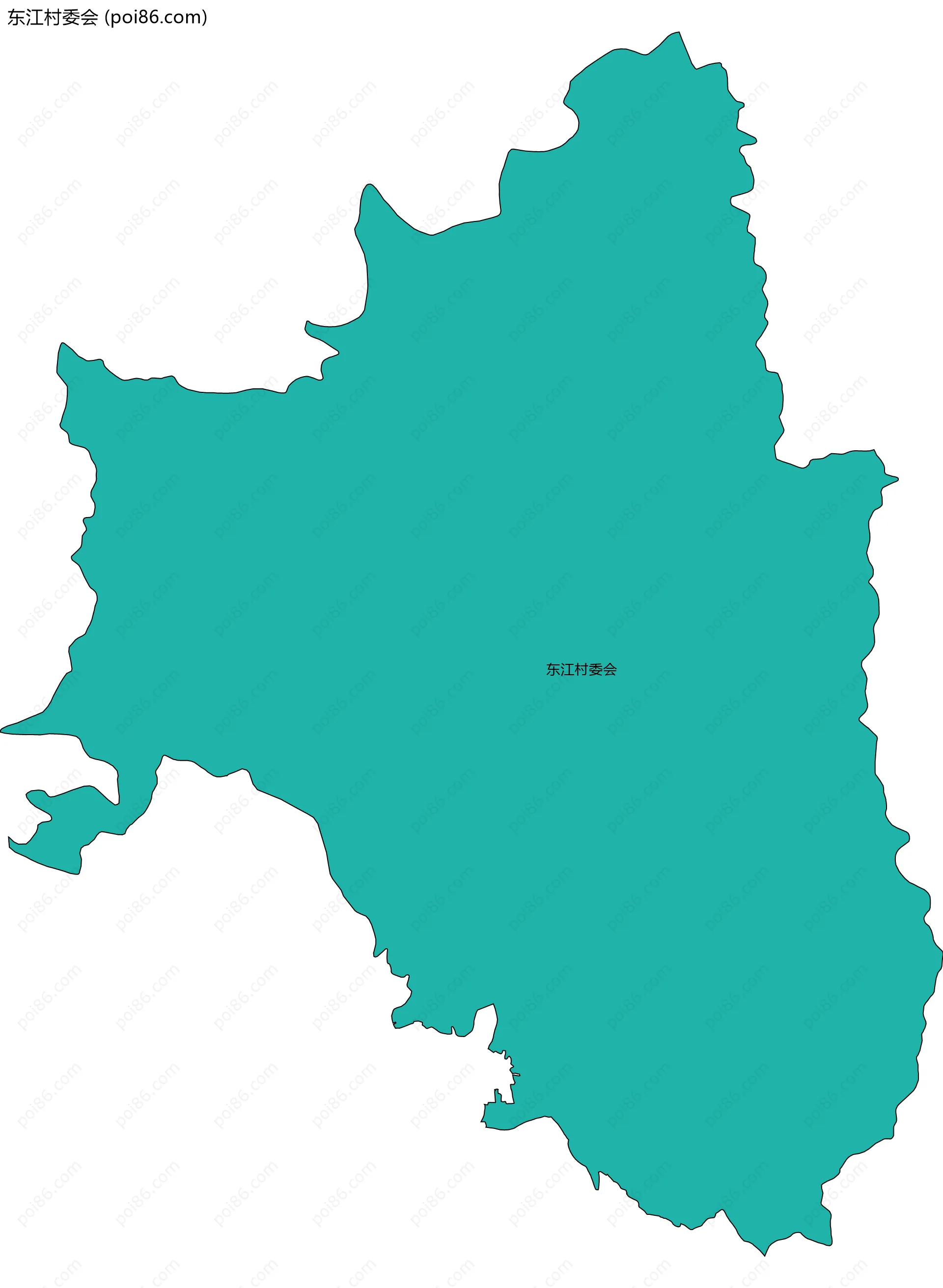 东江村委会边界地图