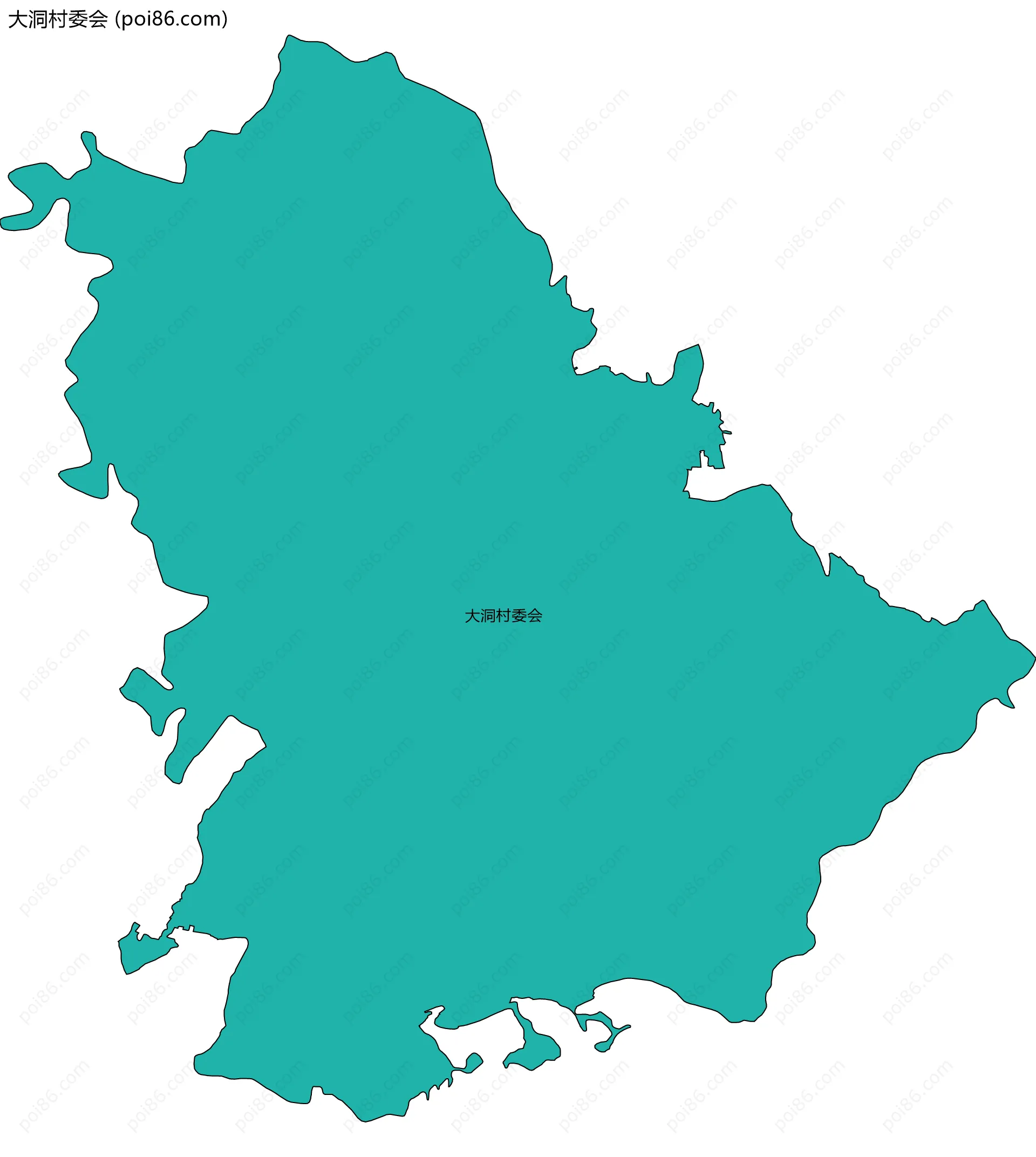 大洞村委会边界地图