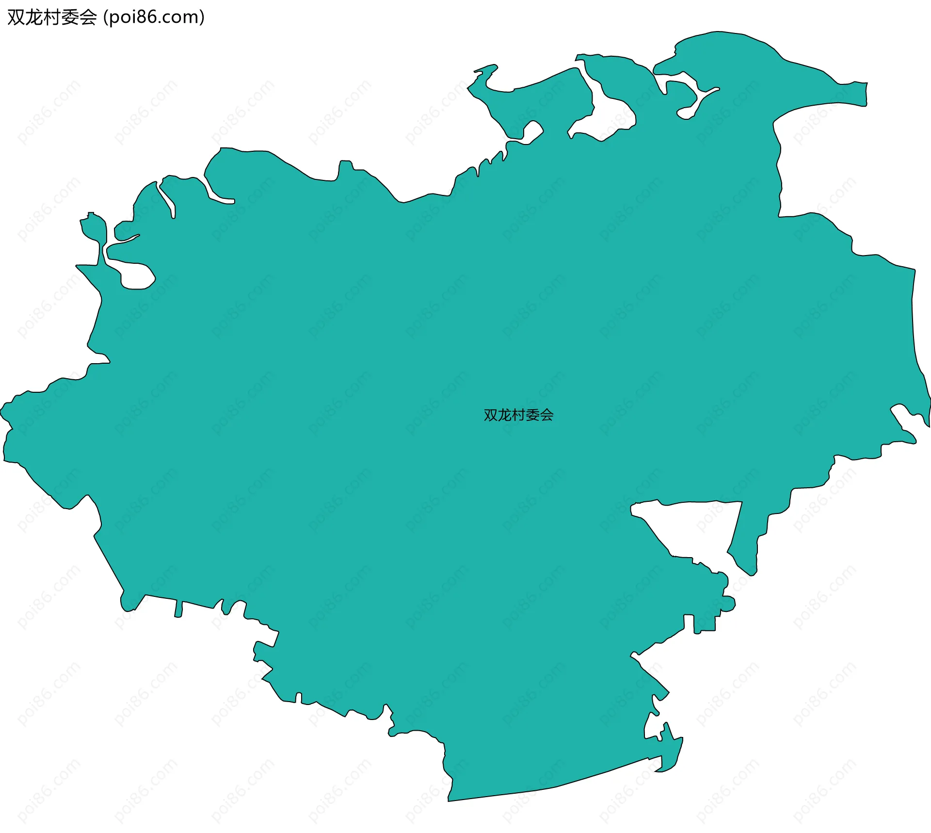 双龙村委会边界地图