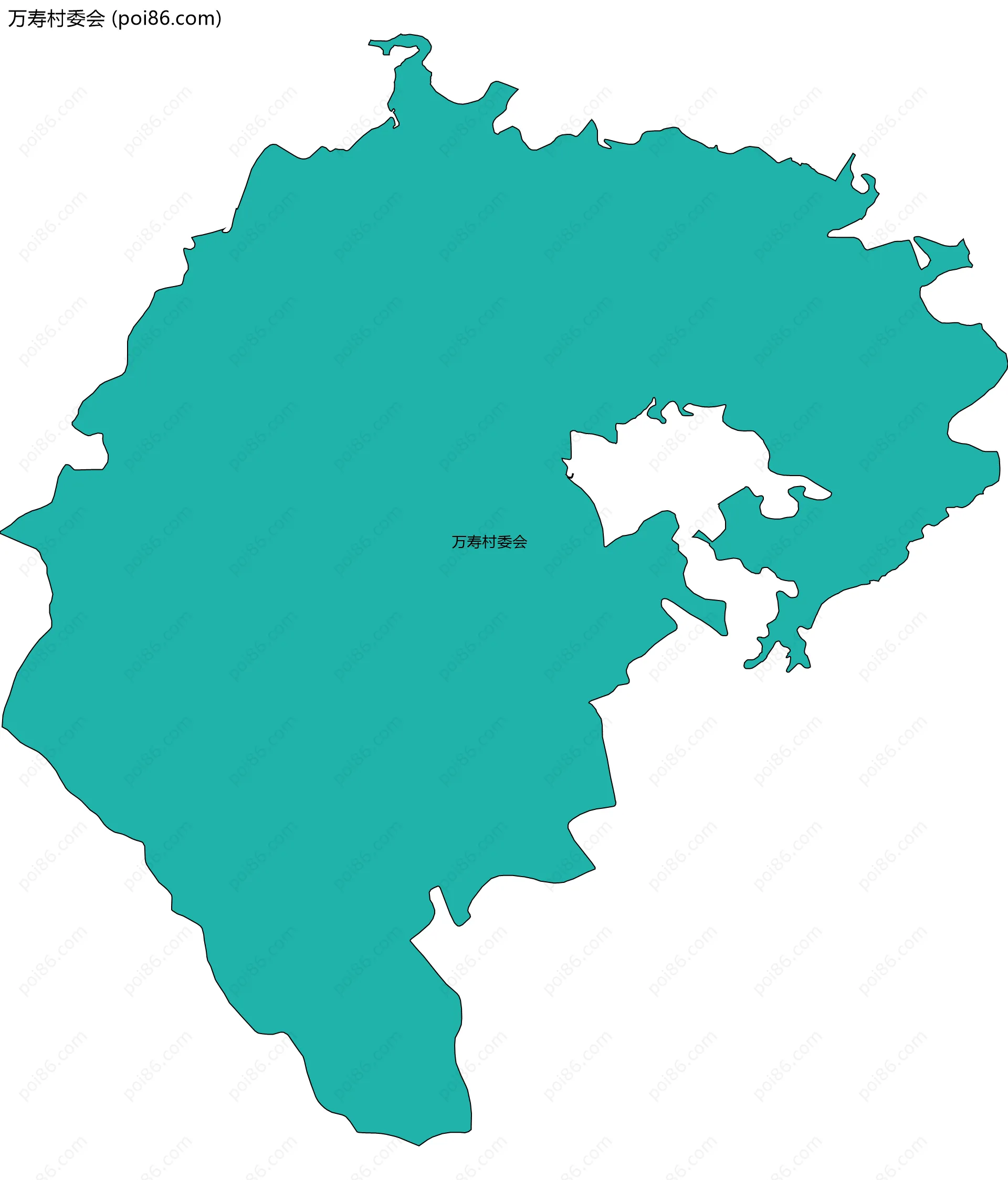 万寿村委会边界地图