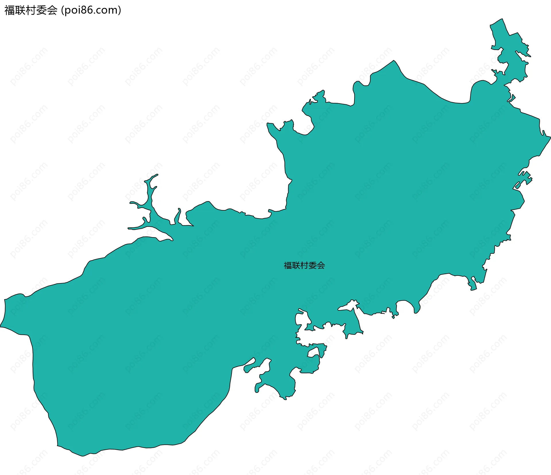 福联村委会边界地图