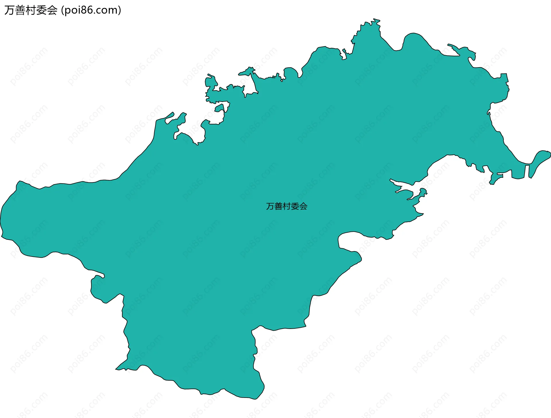 万善村委会边界地图