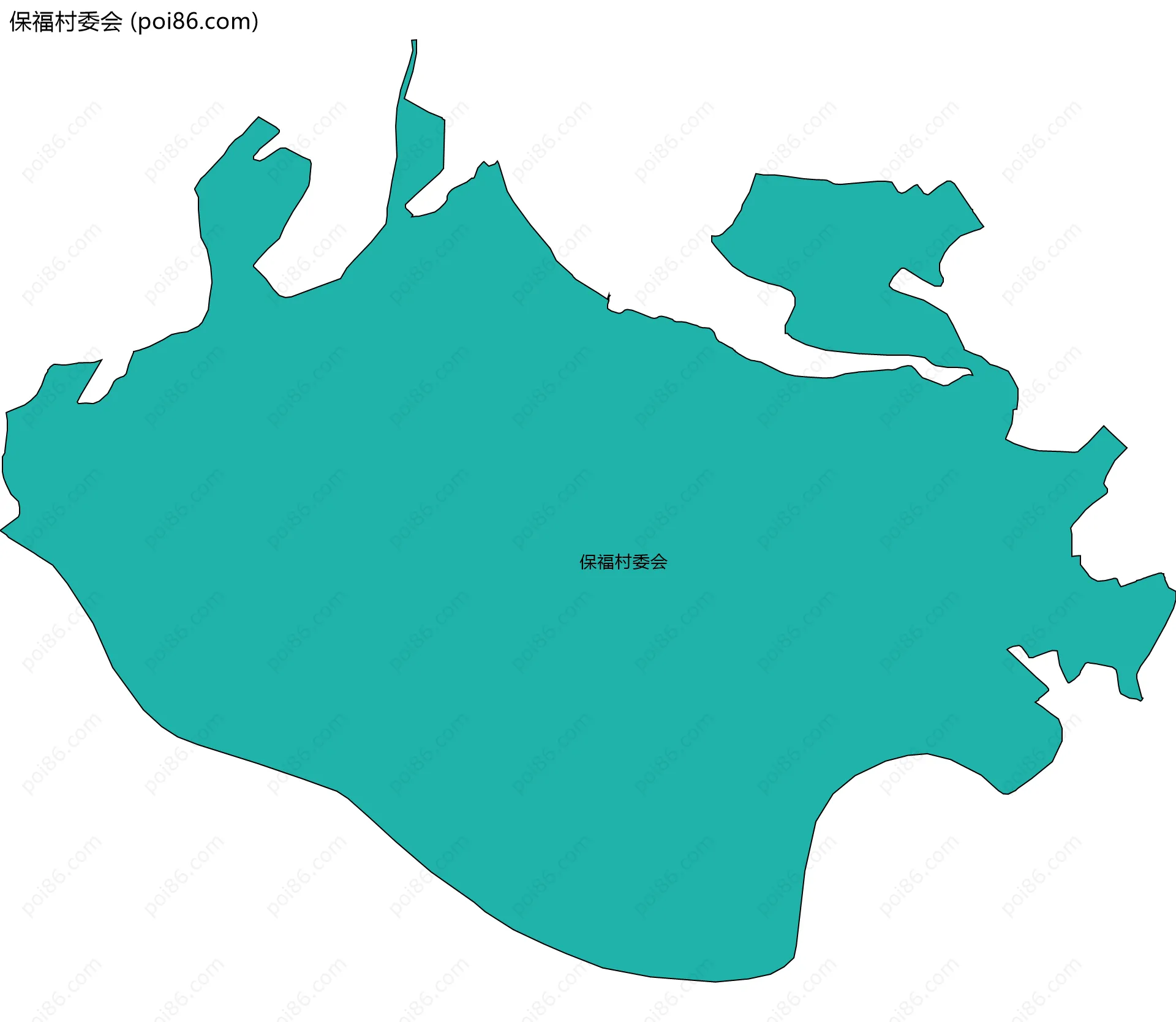 保福村委会边界地图