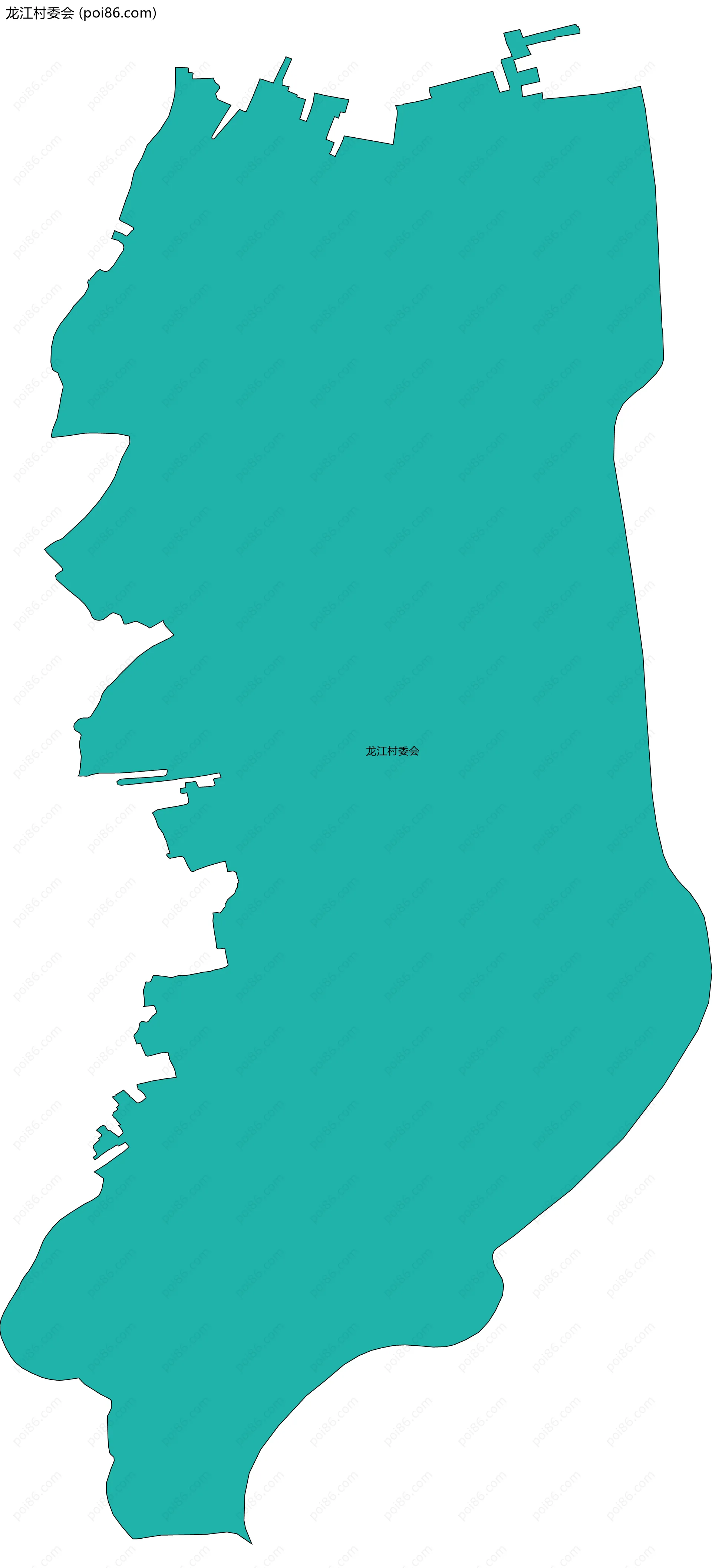 龙江村委会边界地图