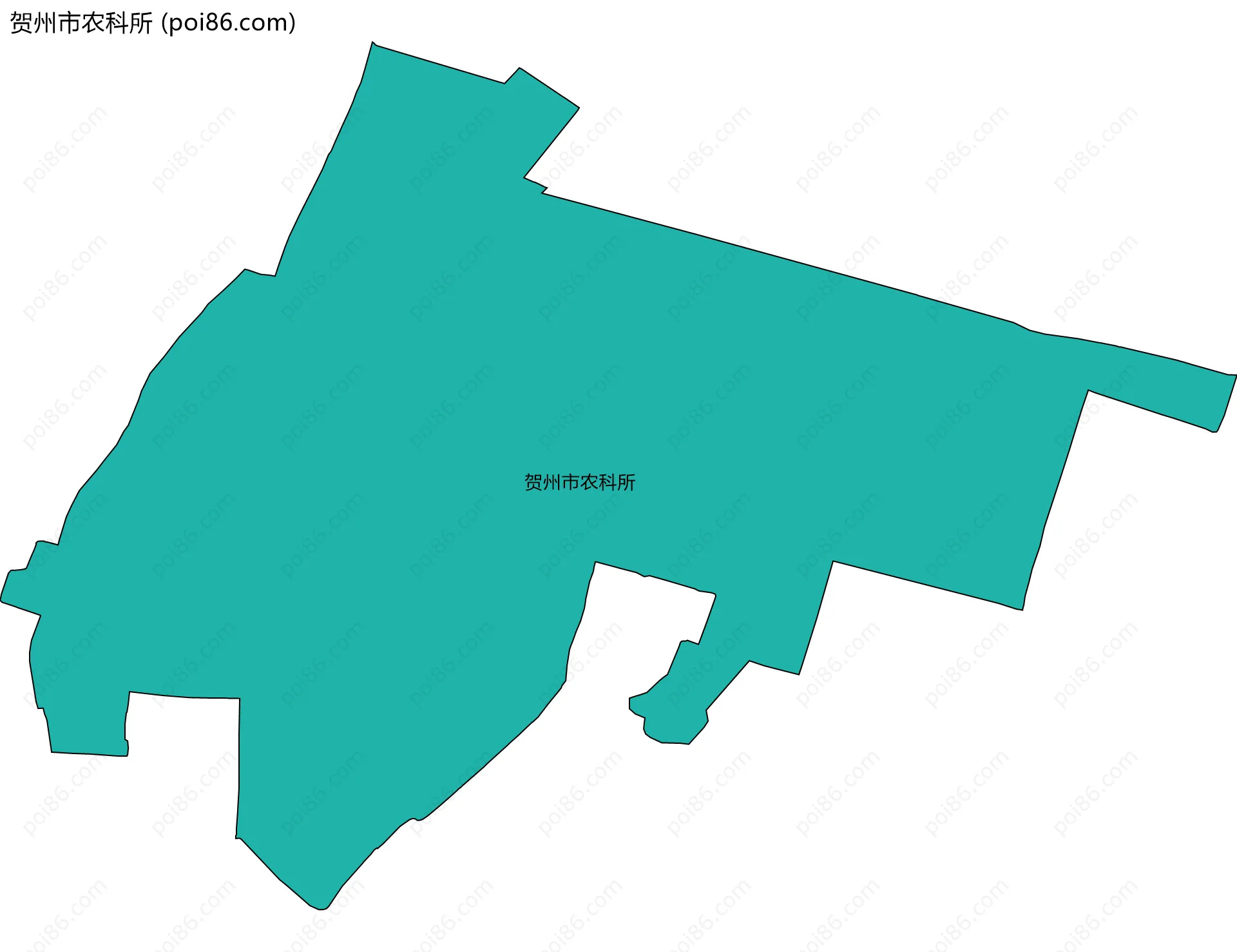 贺州市农科所边界地图