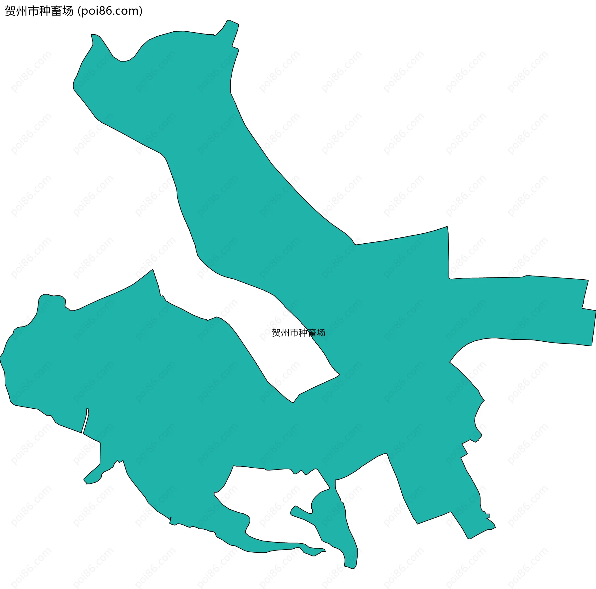 贺州市种畜场边界地图