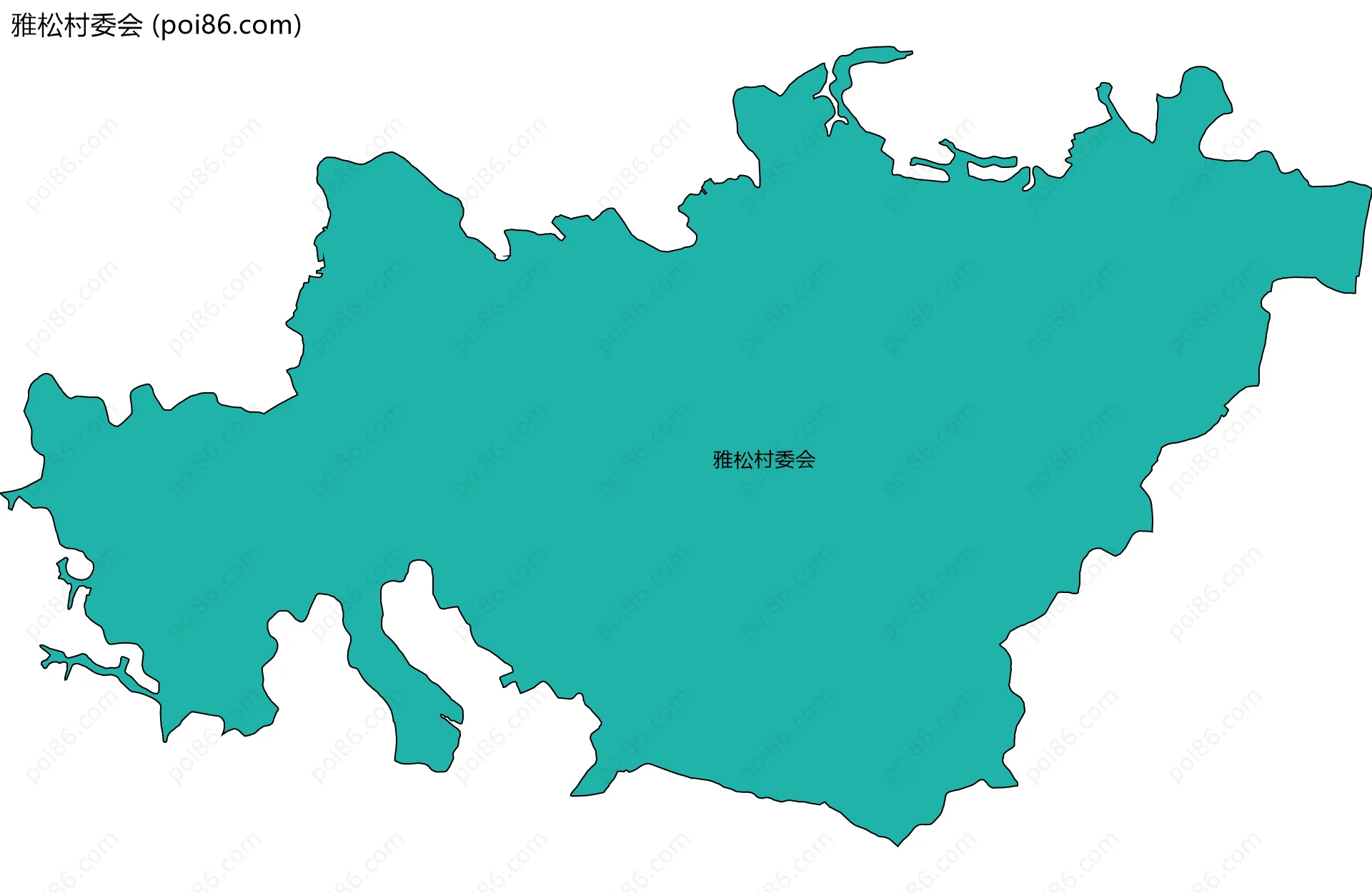 雅松村委会边界地图