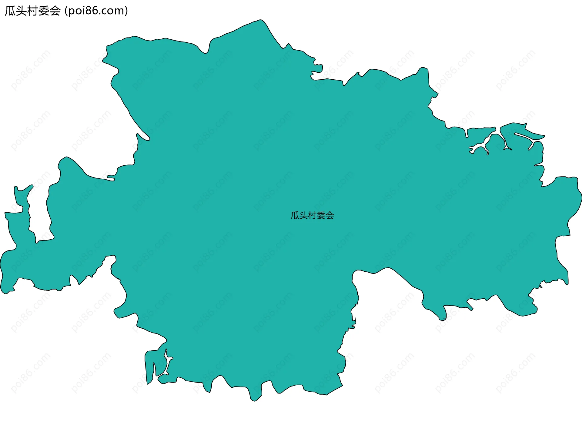 瓜头村委会边界地图