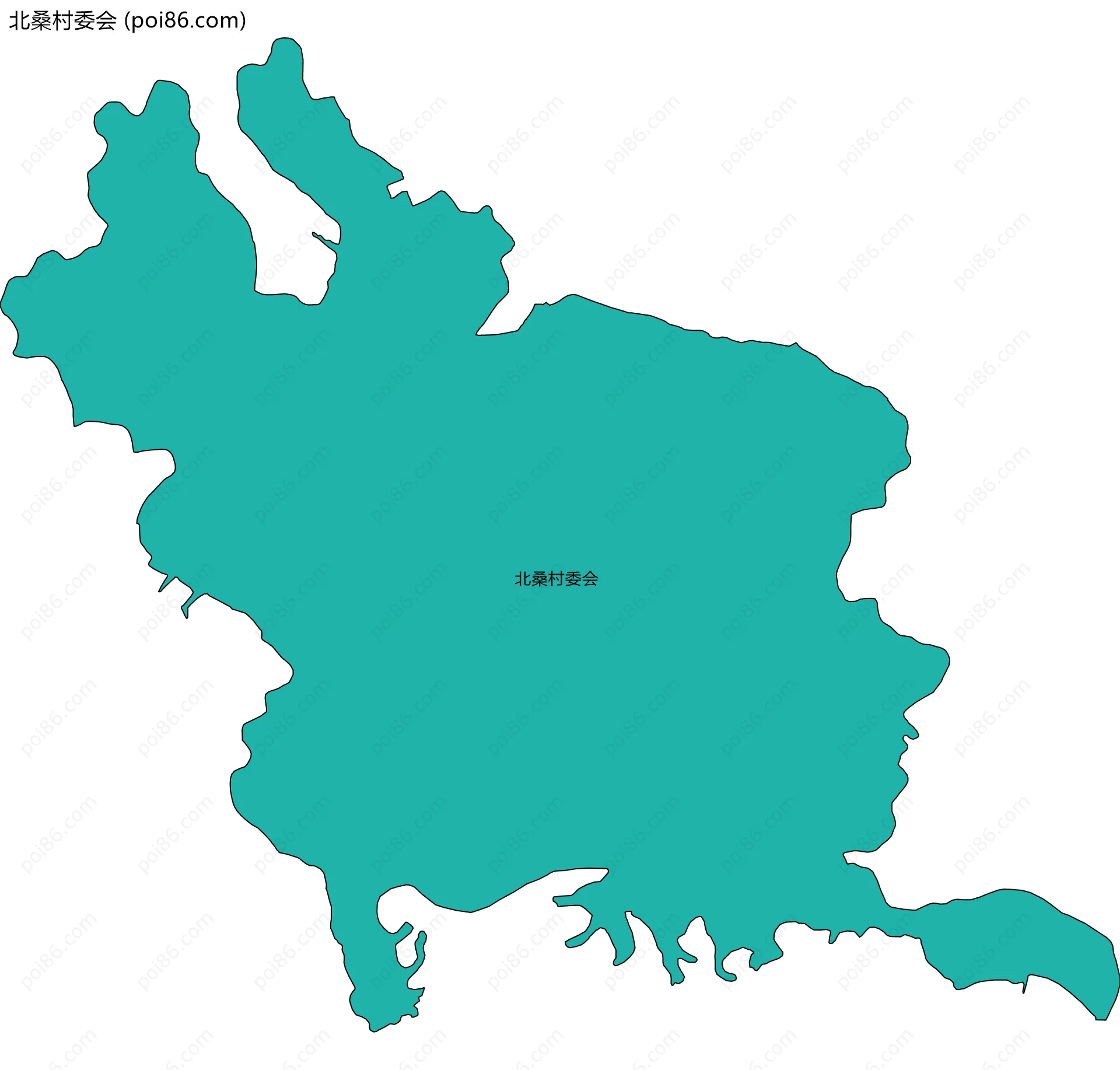 北桑村委会边界地图