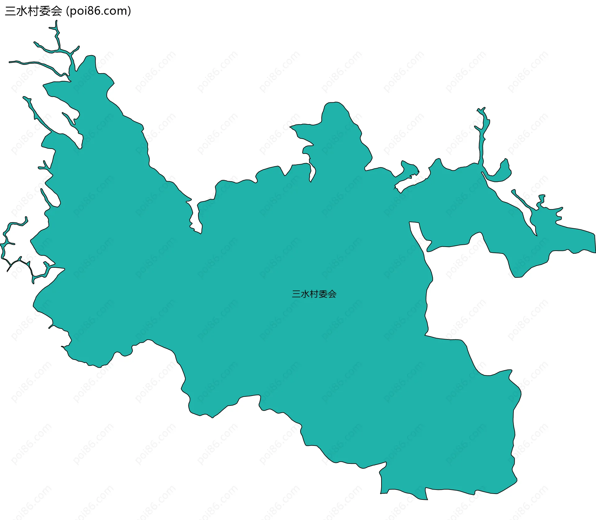 三水村委会边界地图