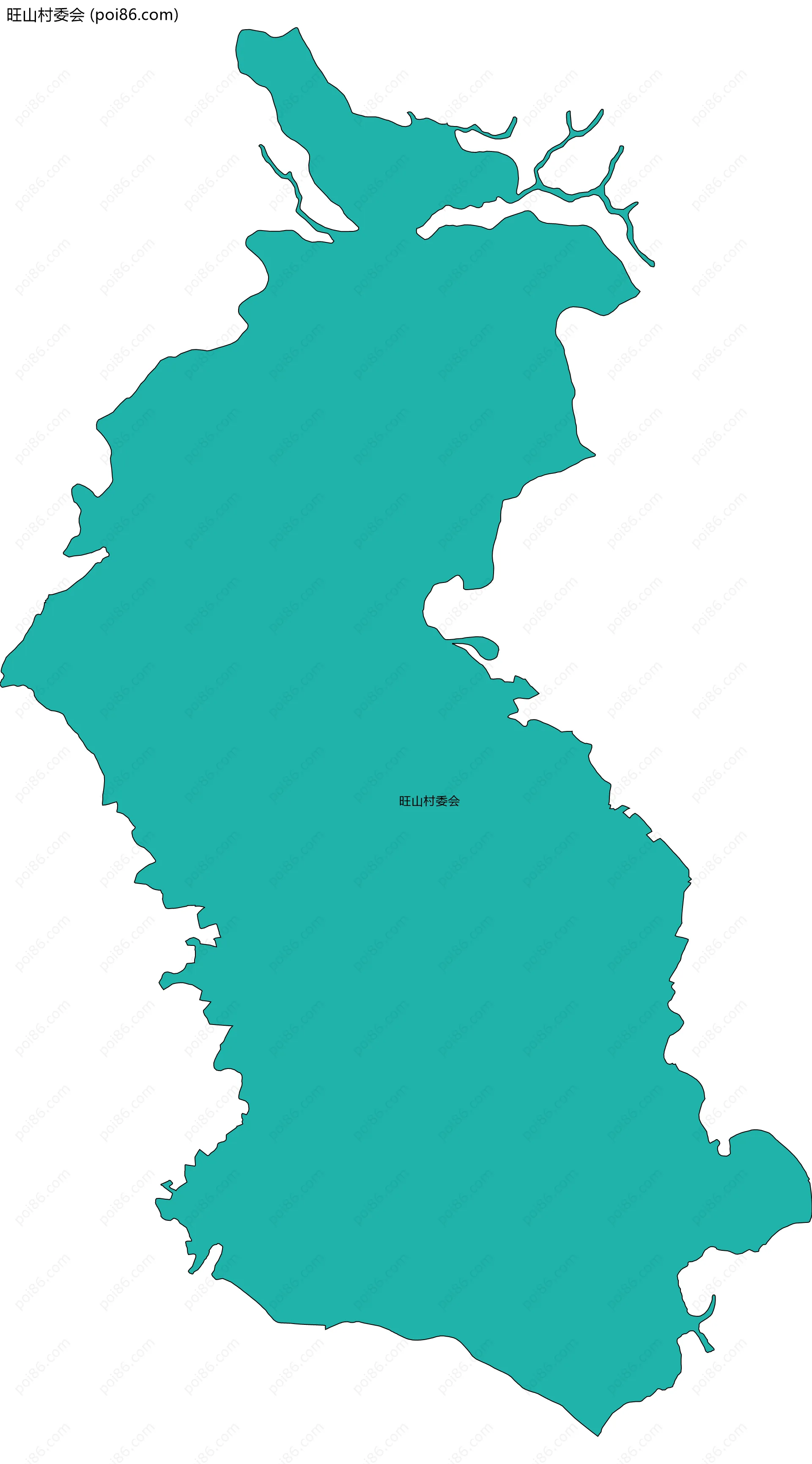 旺山村委会边界地图