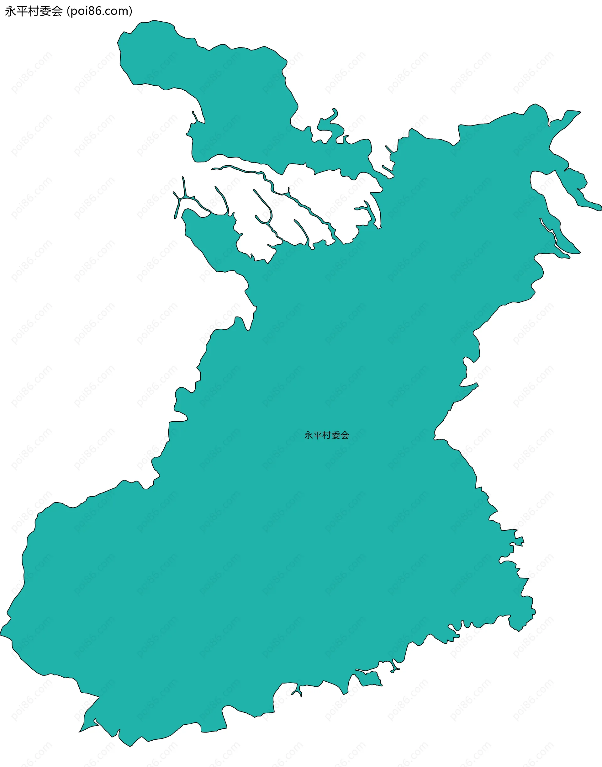 永平村委会边界地图