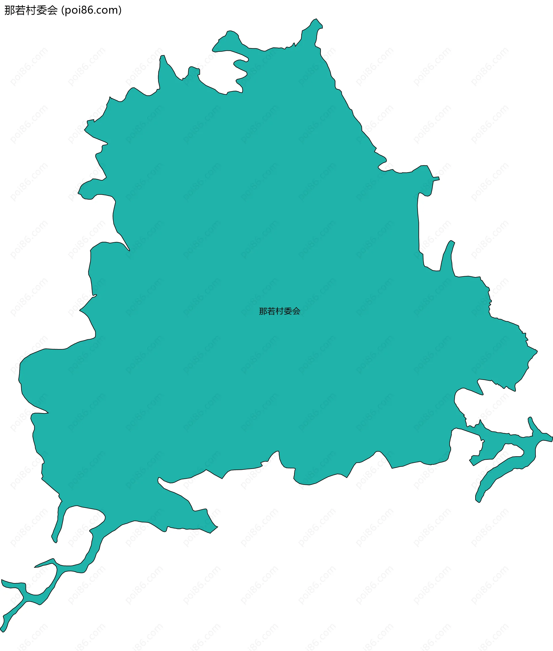 那若村委会边界地图