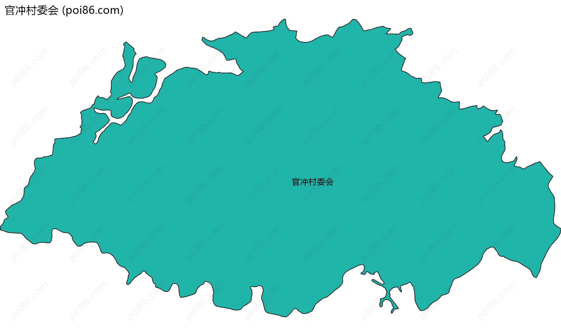 官冲村委会边界地图