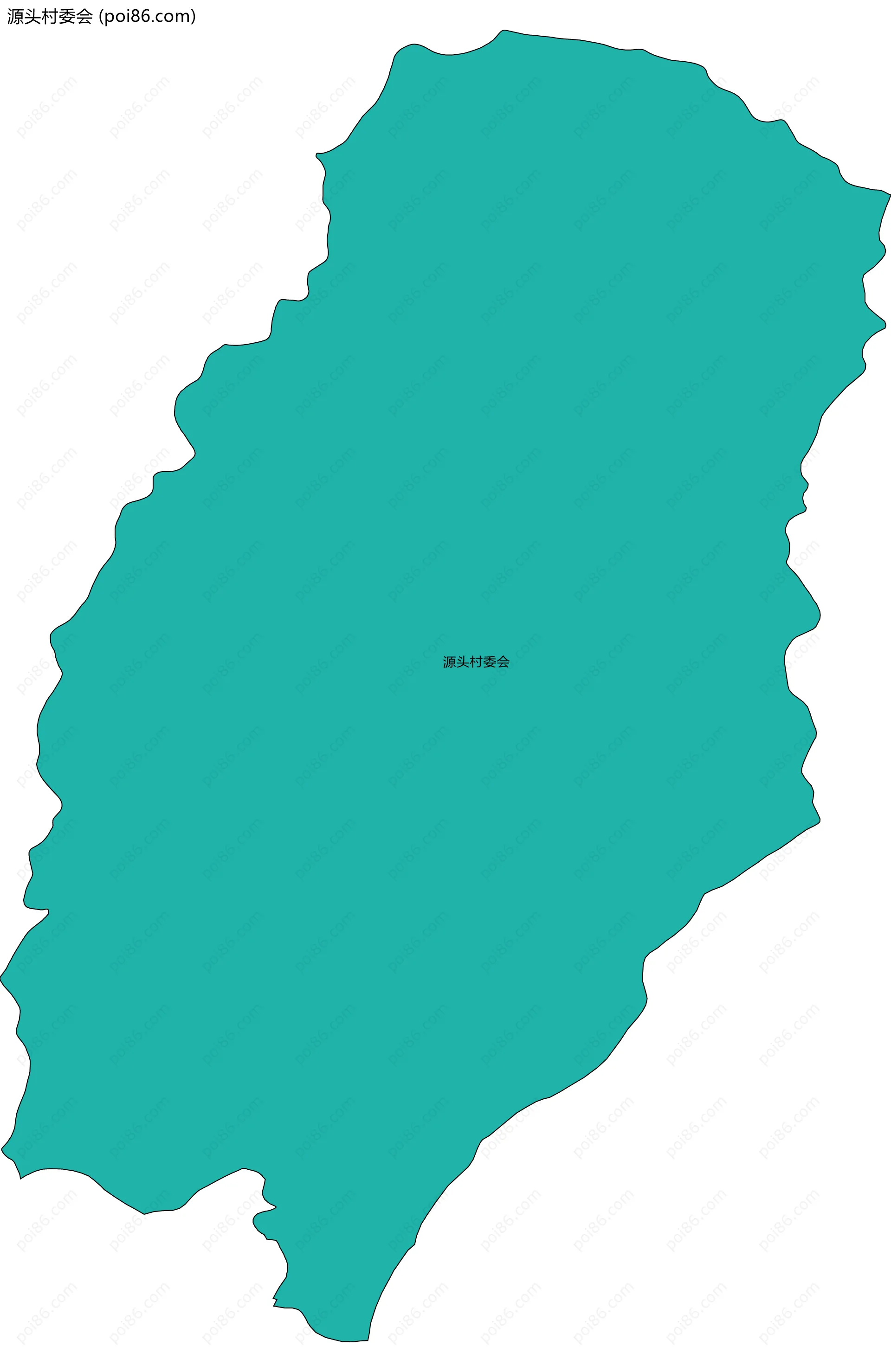 源头村委会边界地图