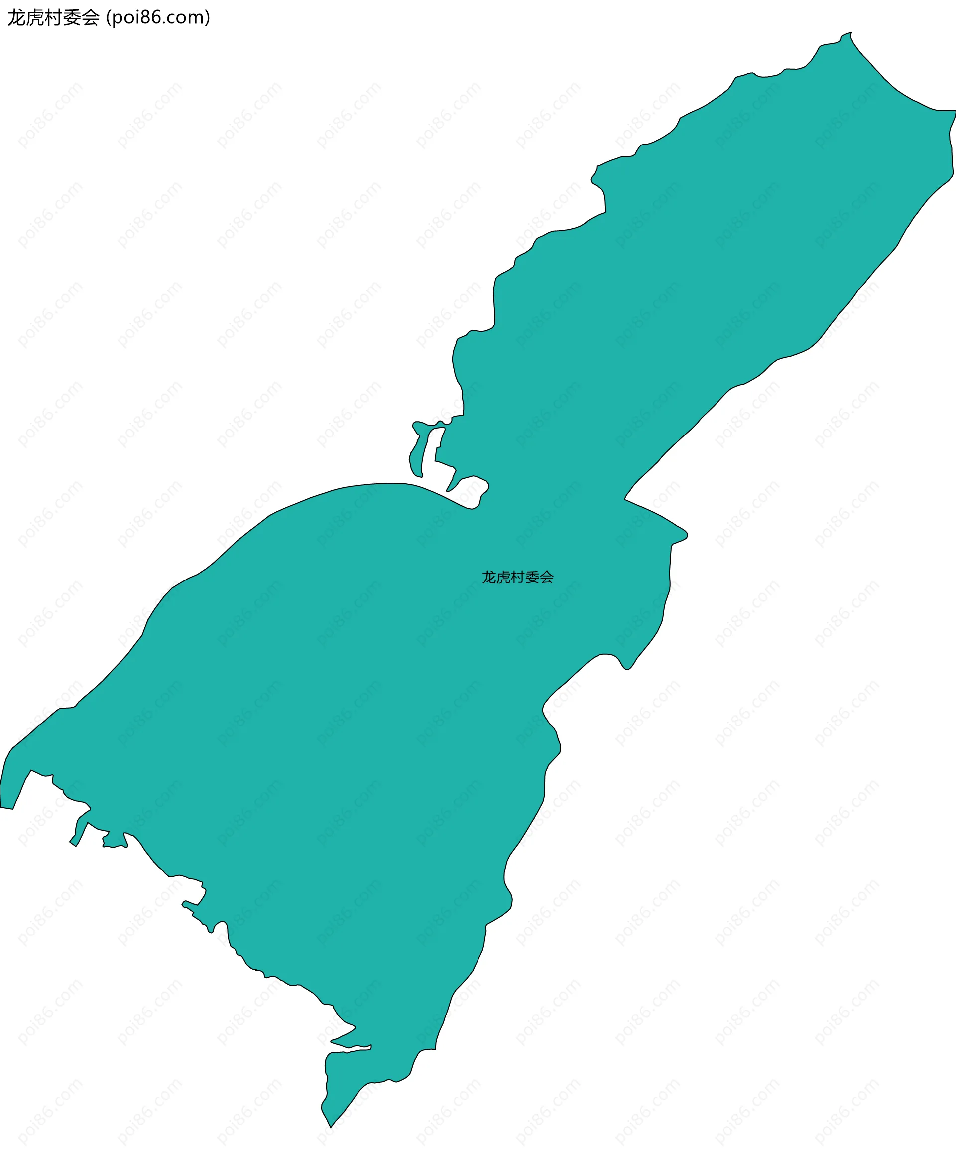 龙虎村委会边界地图