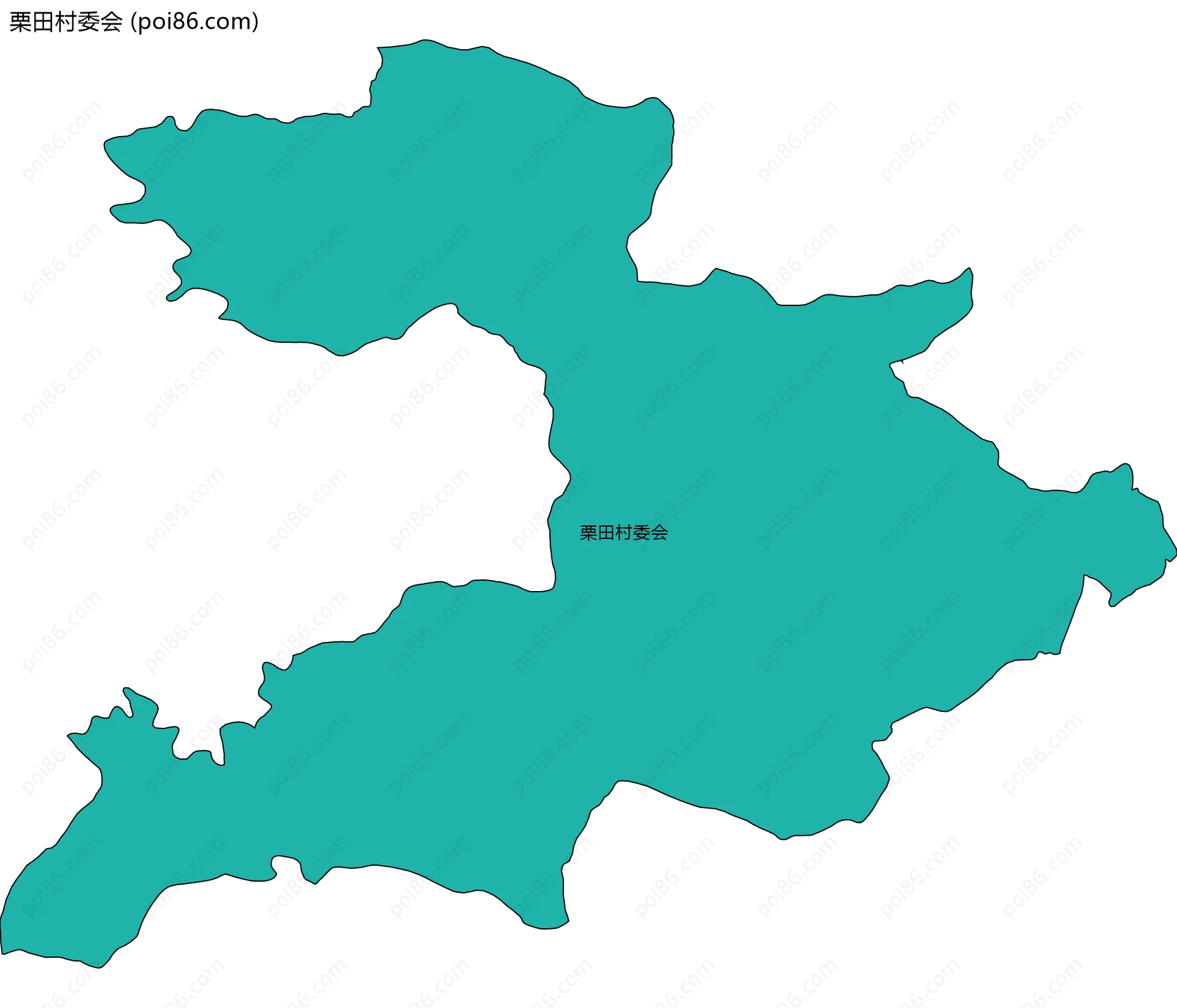 栗田村委会边界地图