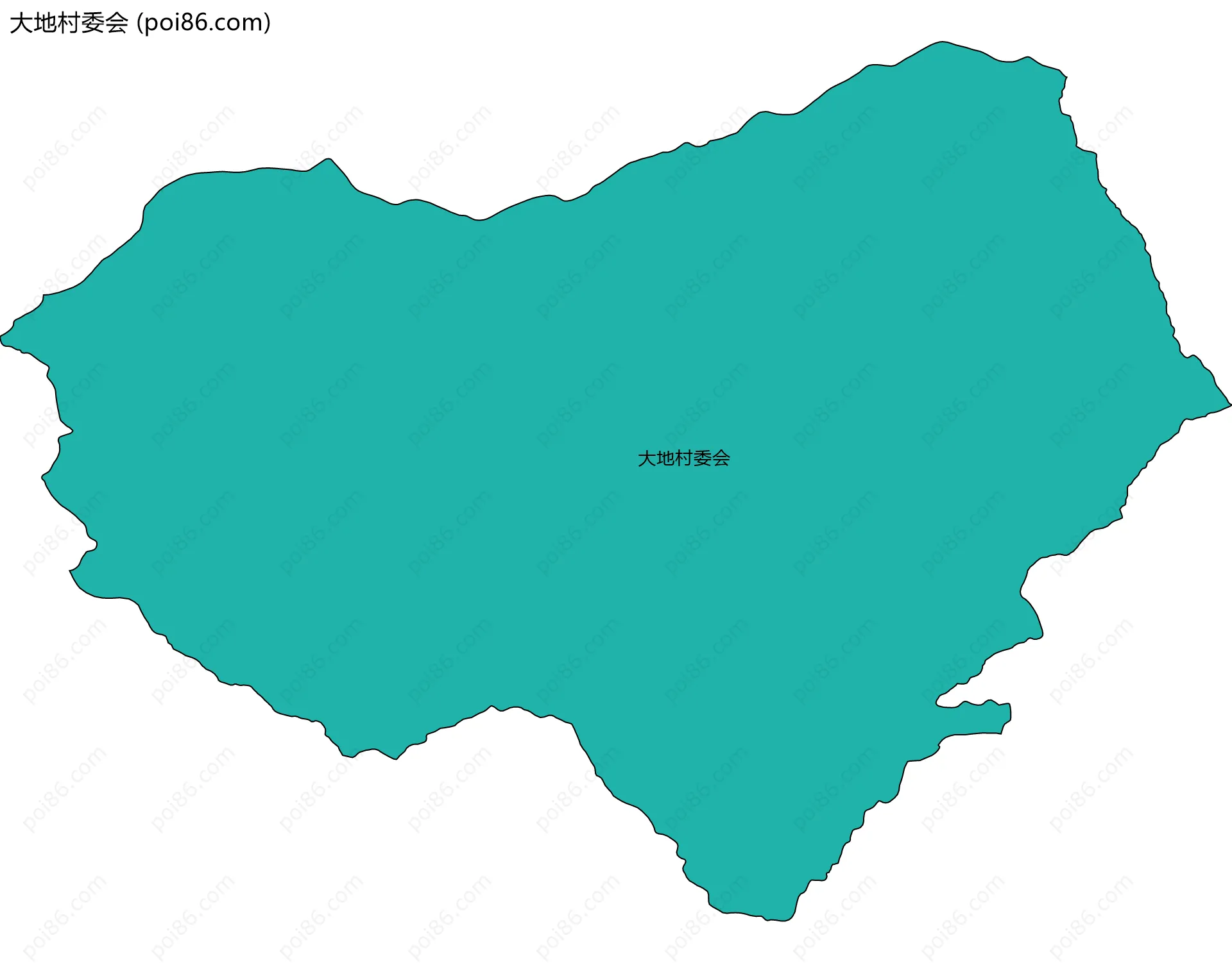 大地村委会边界地图