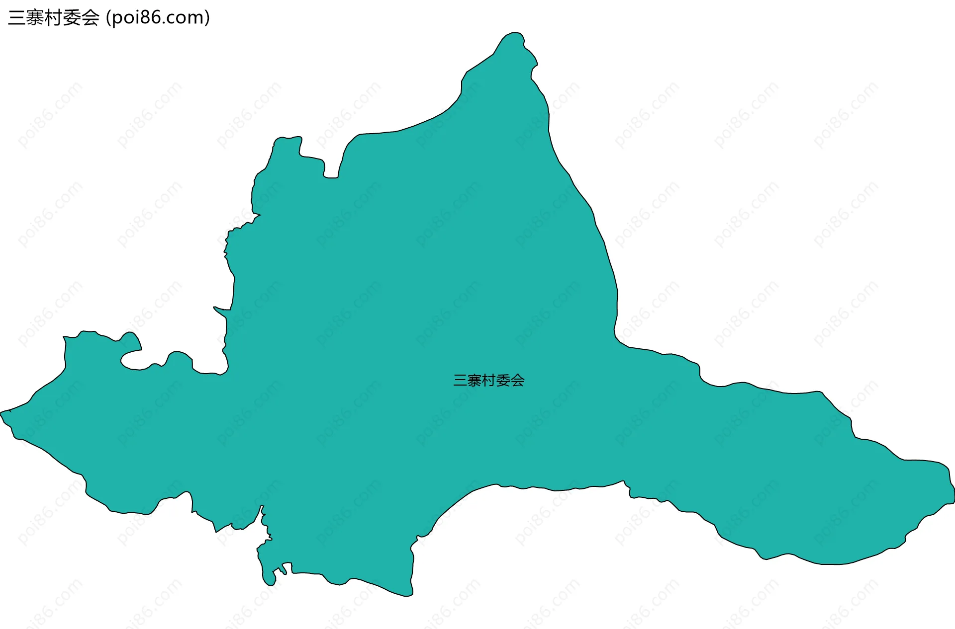 三寨村委会边界地图