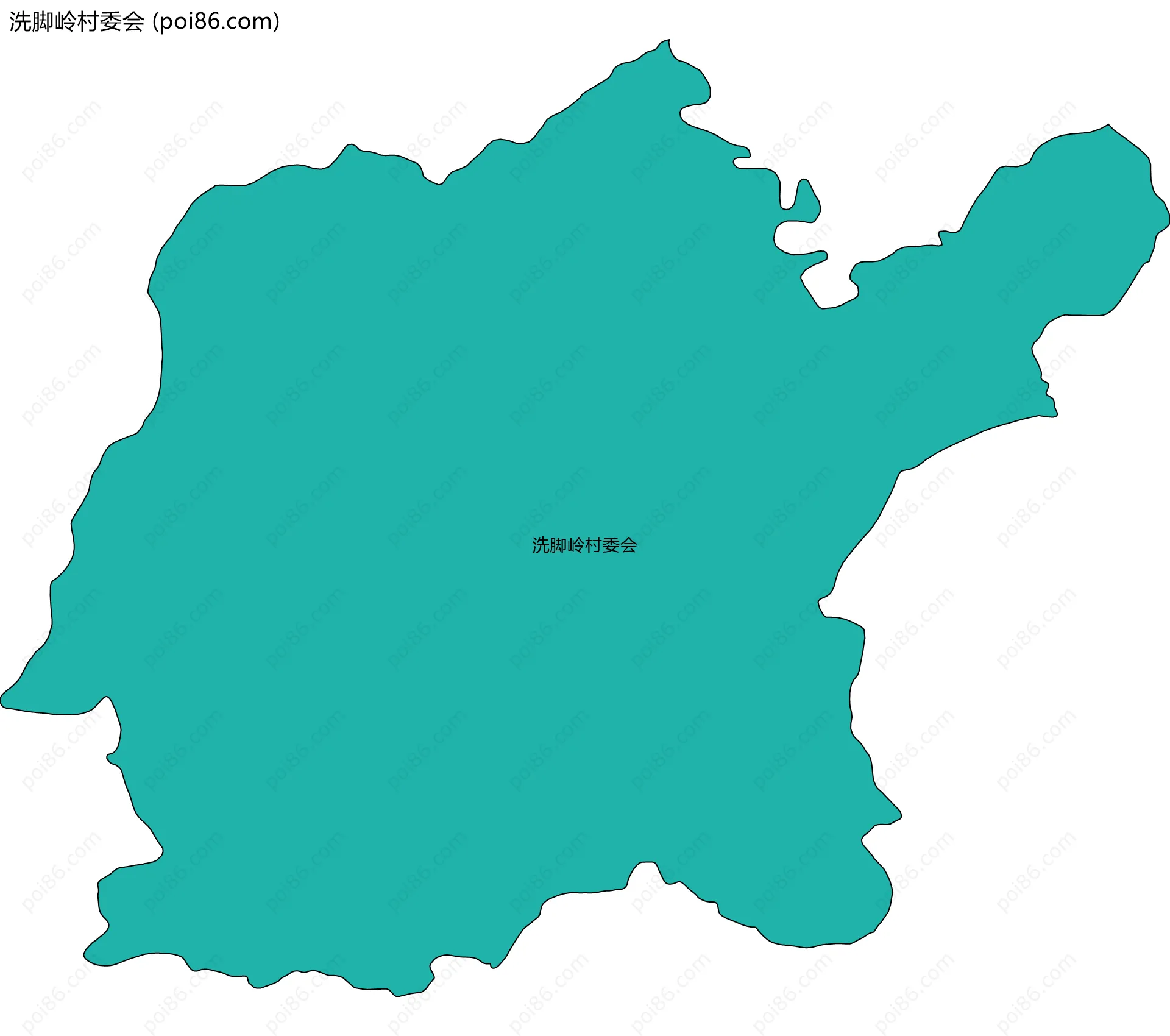 洗脚岭村委会边界地图