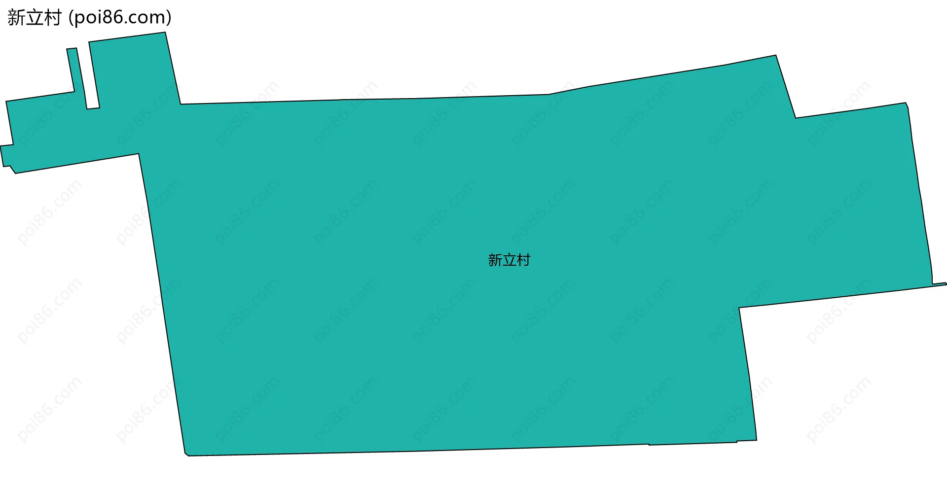 新立村边界地图