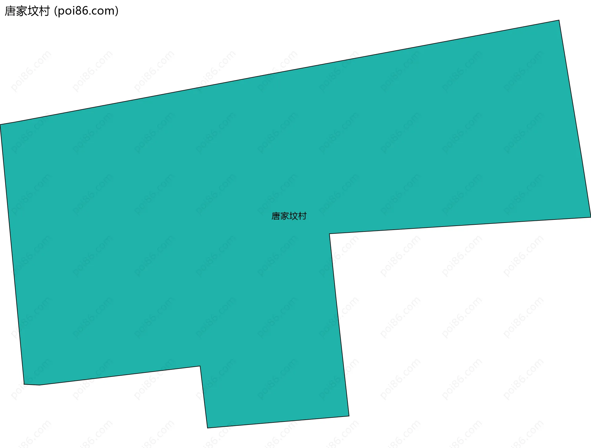 唐家坟村边界地图