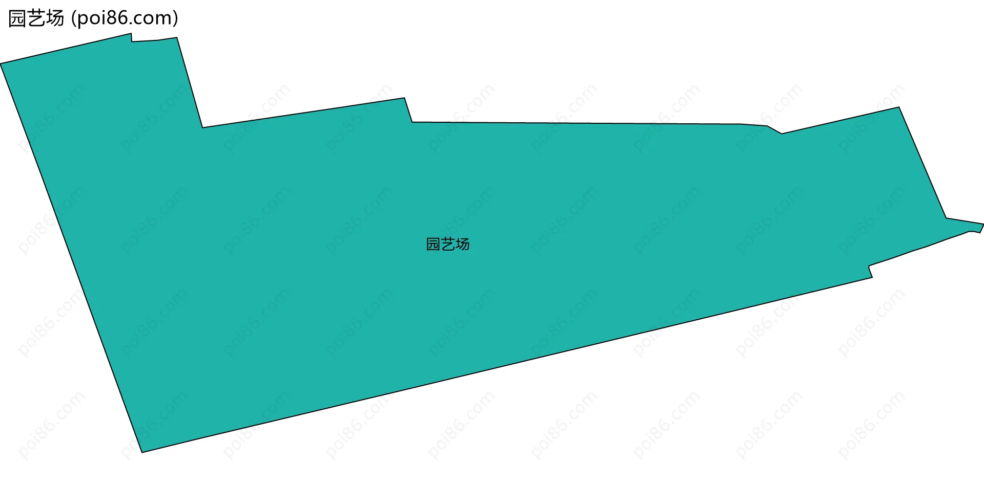 园艺场边界地图