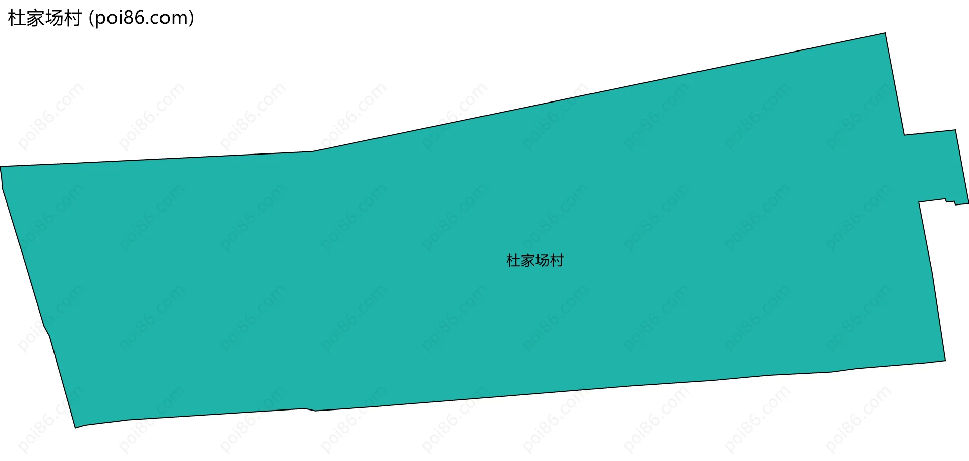 杜家场村边界地图