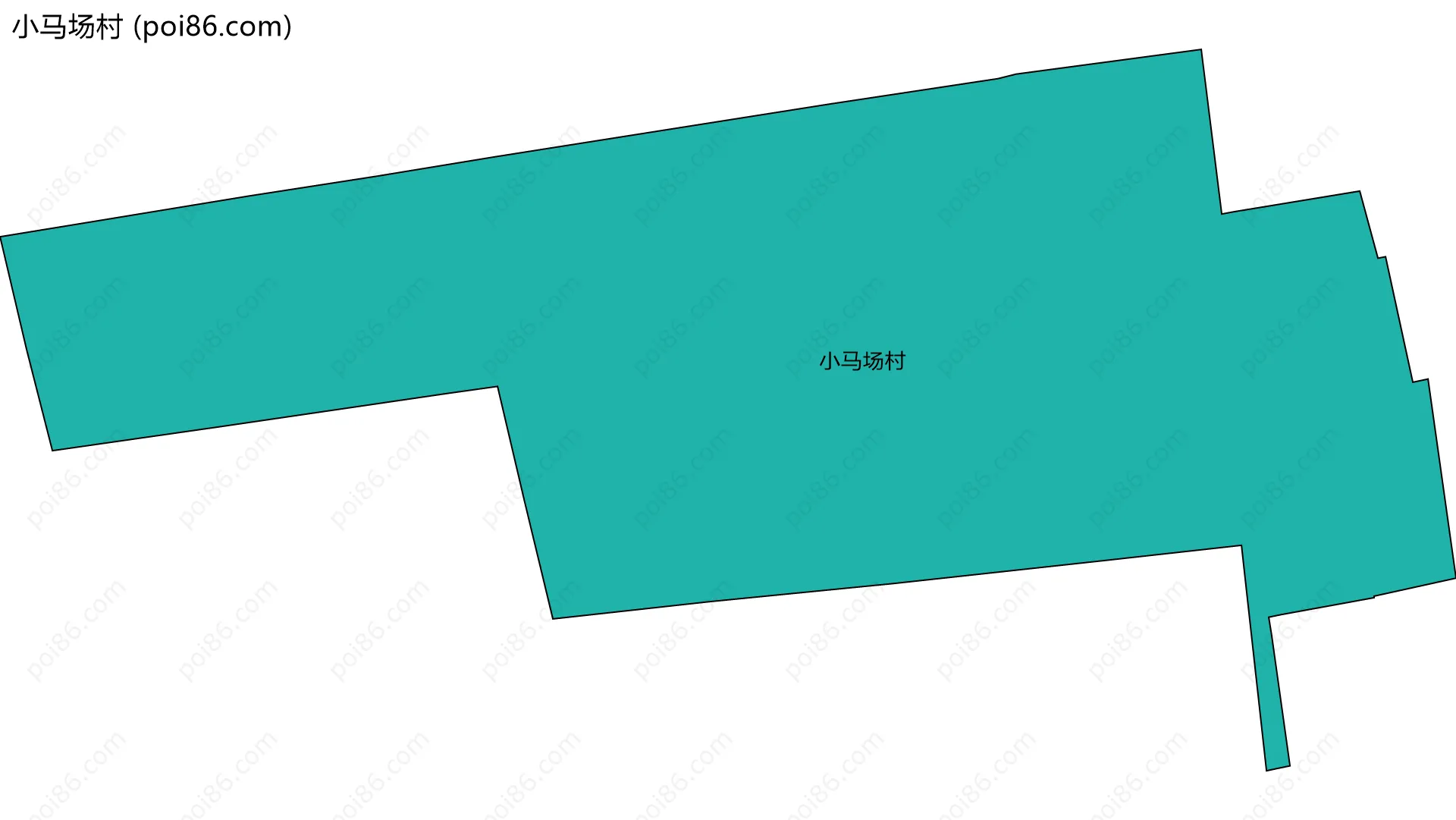 小马场村边界地图