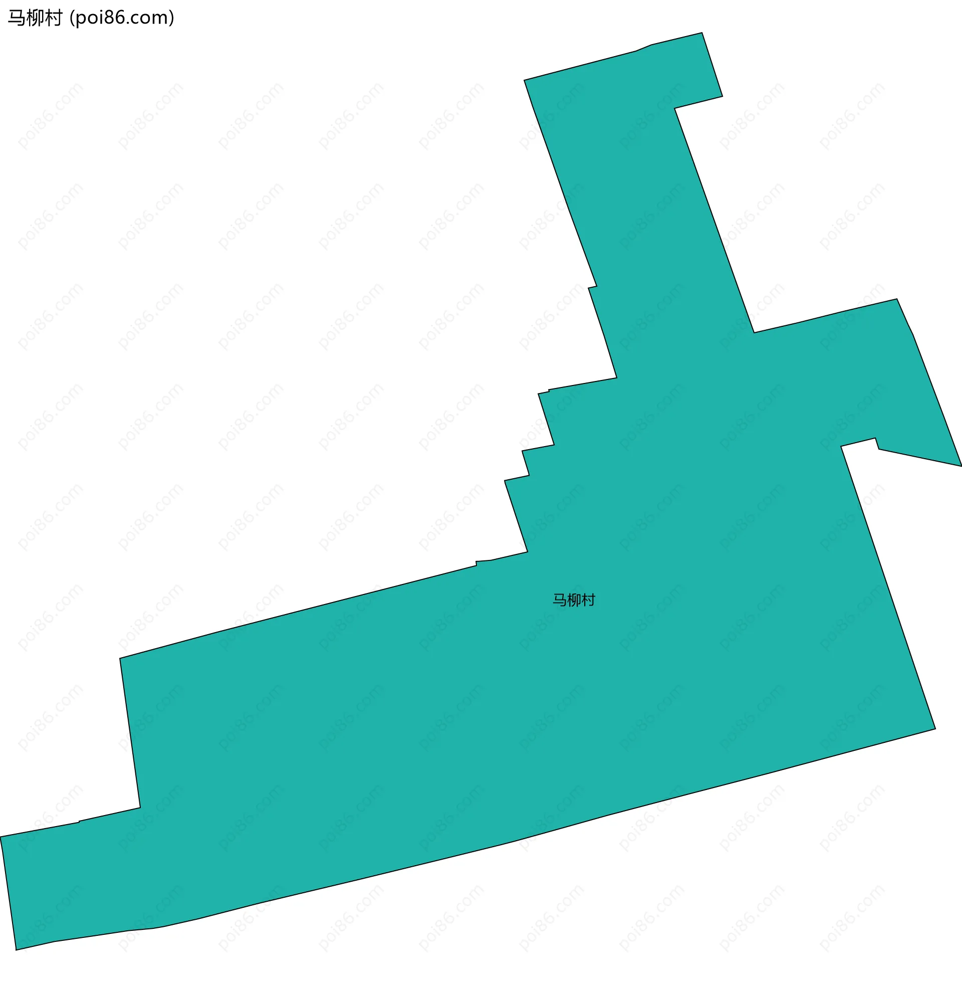 马柳村边界地图